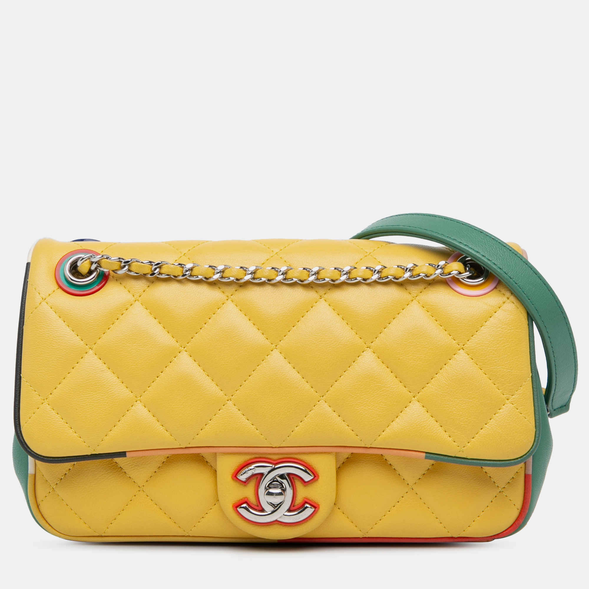 

Chanel Small Quilted Lambskin Cuba Color Flap, Yellow