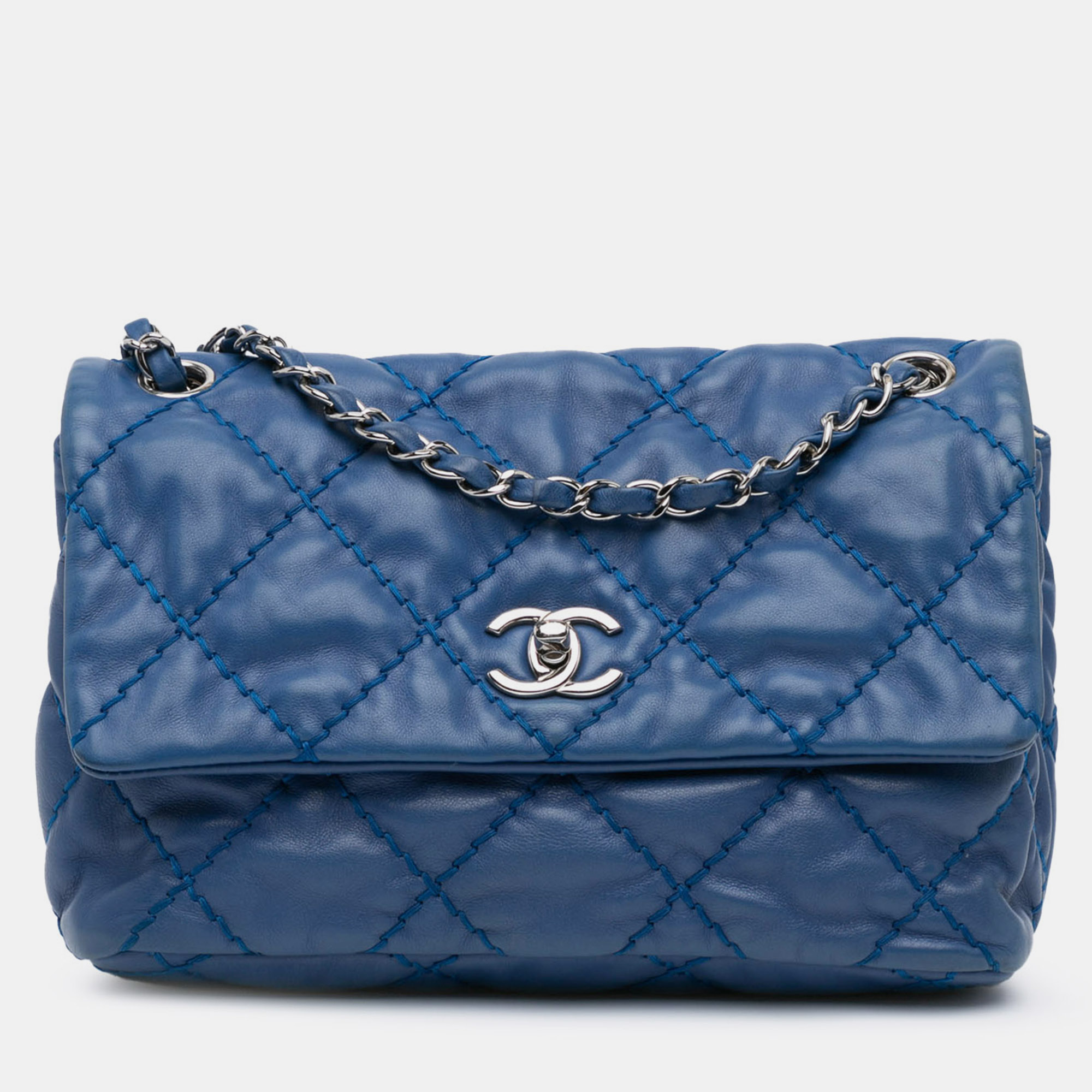 

Chanel Small Calfskin Love Me Tender Flap, Blue