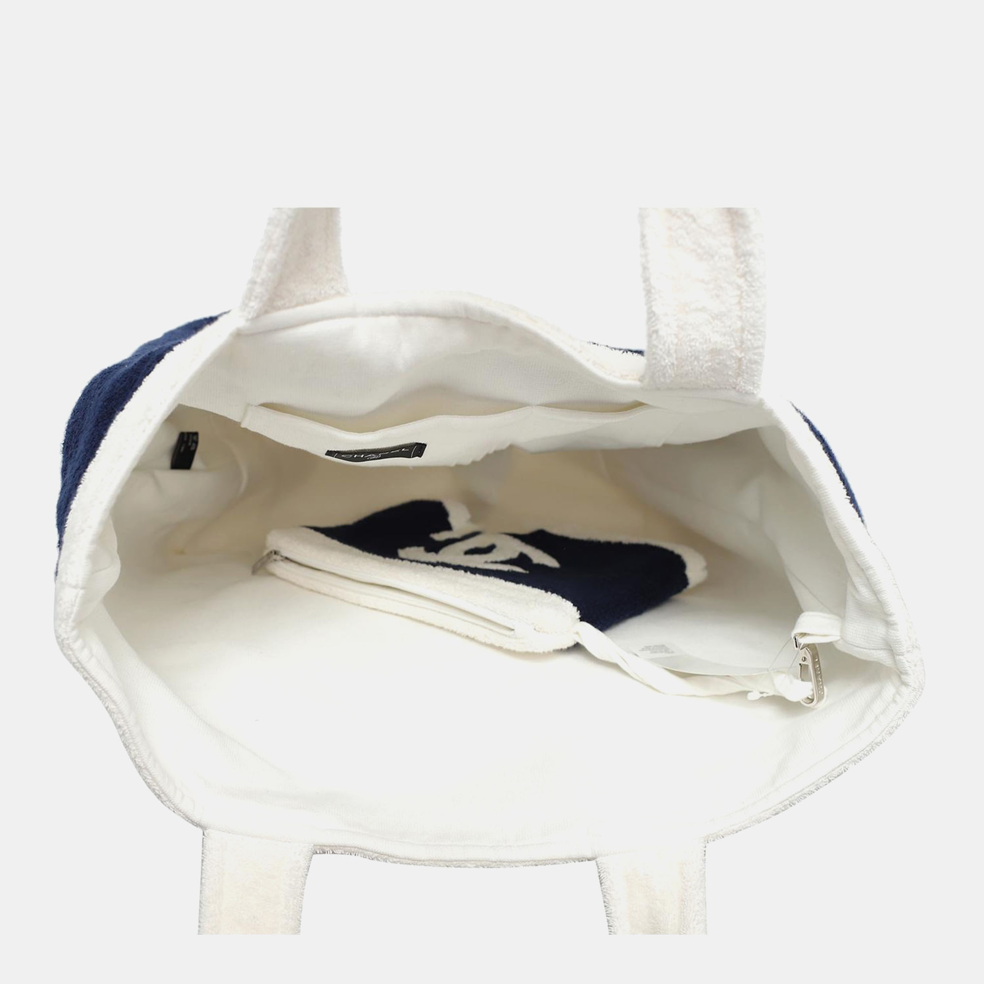 Chanel Terry Cotton CC Beach Tote Bag 