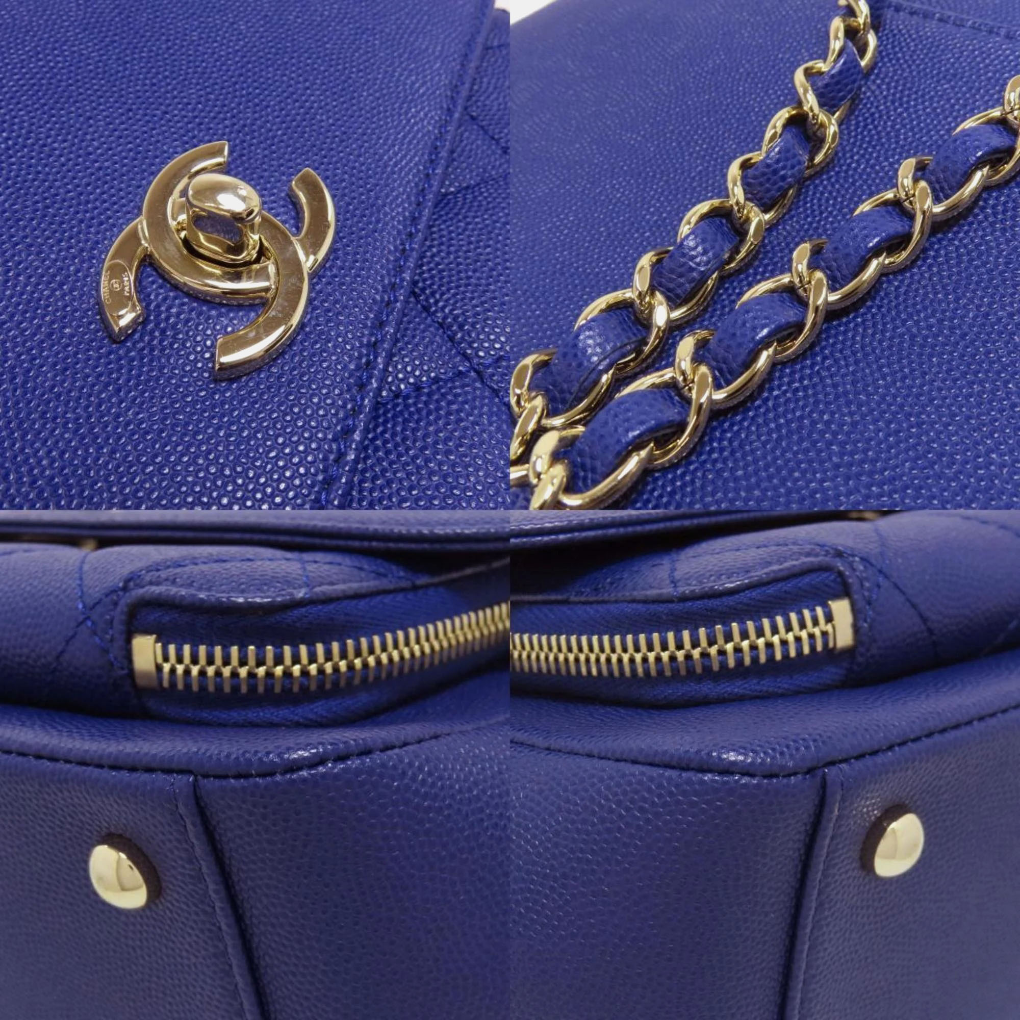 Chanel Cavir Skin Coco Mark Shoulder Bag 