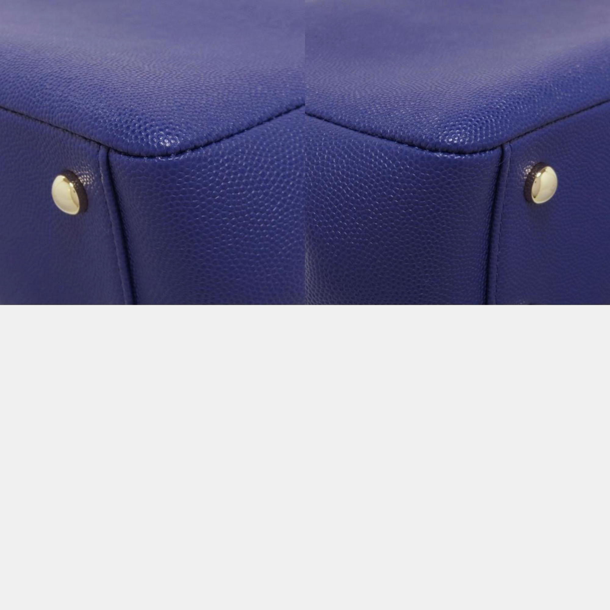 Chanel Cavir Skin Coco Mark Shoulder Bag 