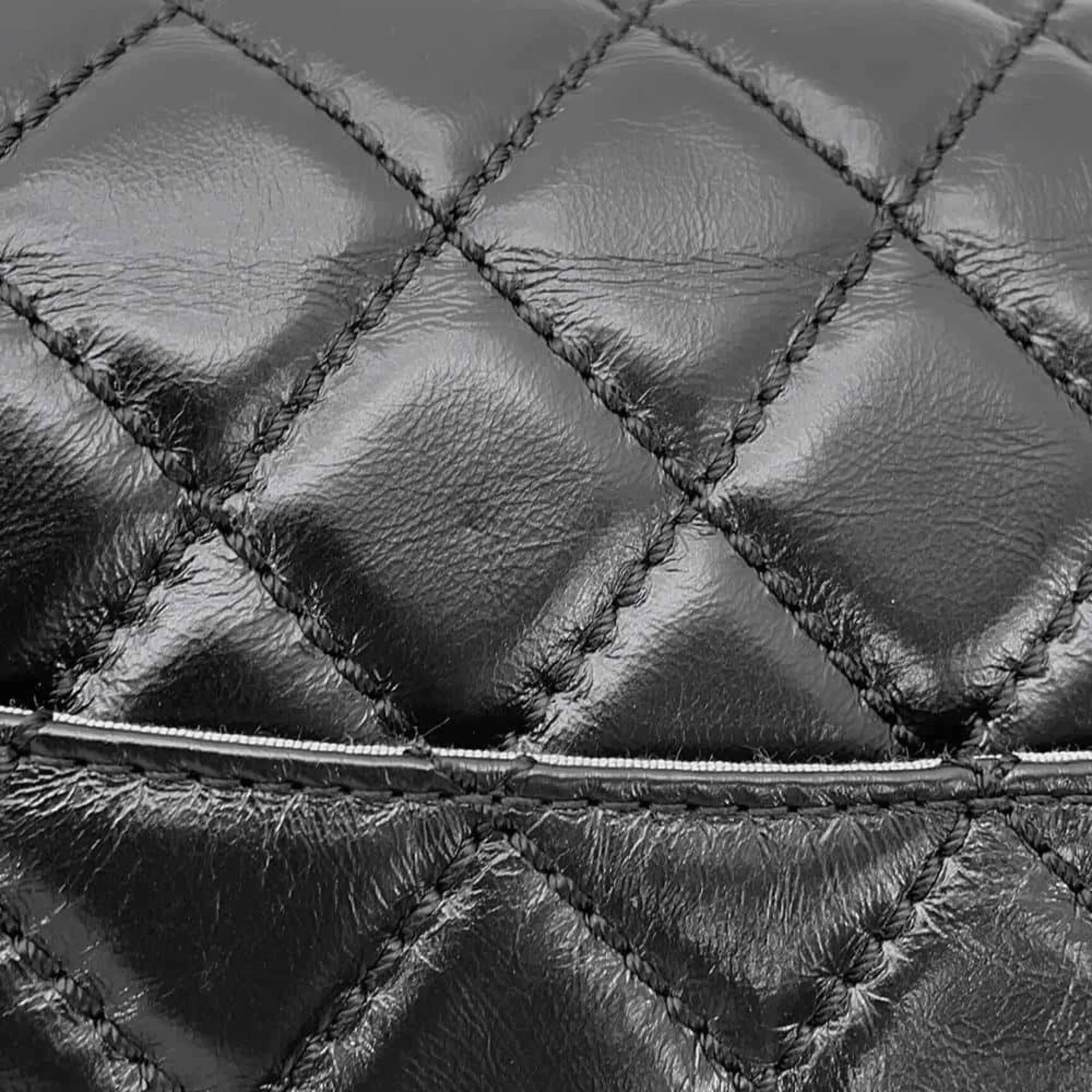 Chanel Black Aged Calf Leather 2.55 Matelasse W Flap Large Chain Shoulder Bag 