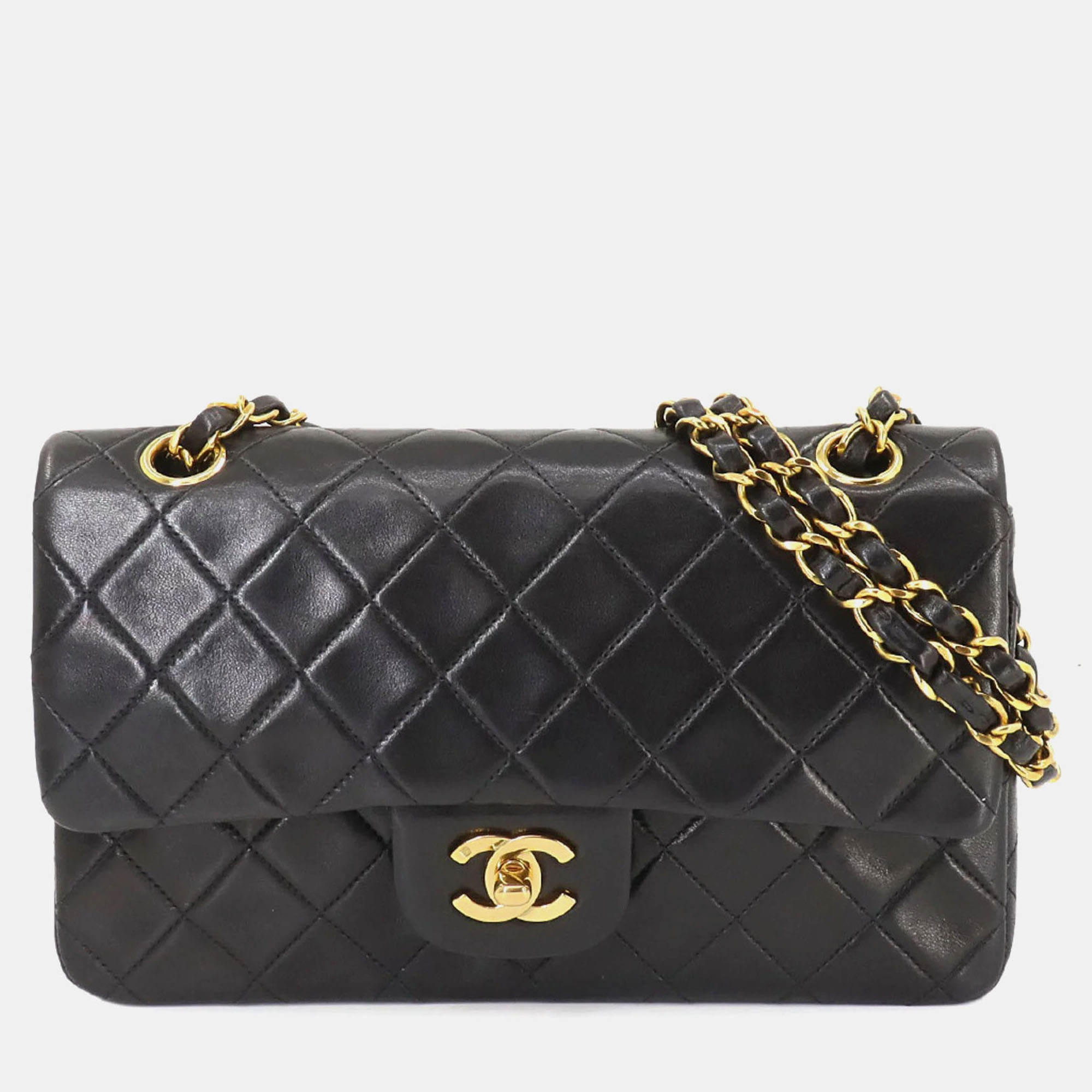 

Chanel Leather Black Matelasse 23 Chain Shoulder Bag