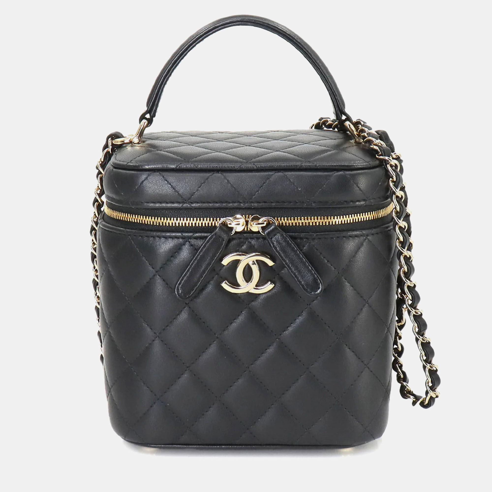 

Chanel Leather Black Vanity Chain Shoulder Bag