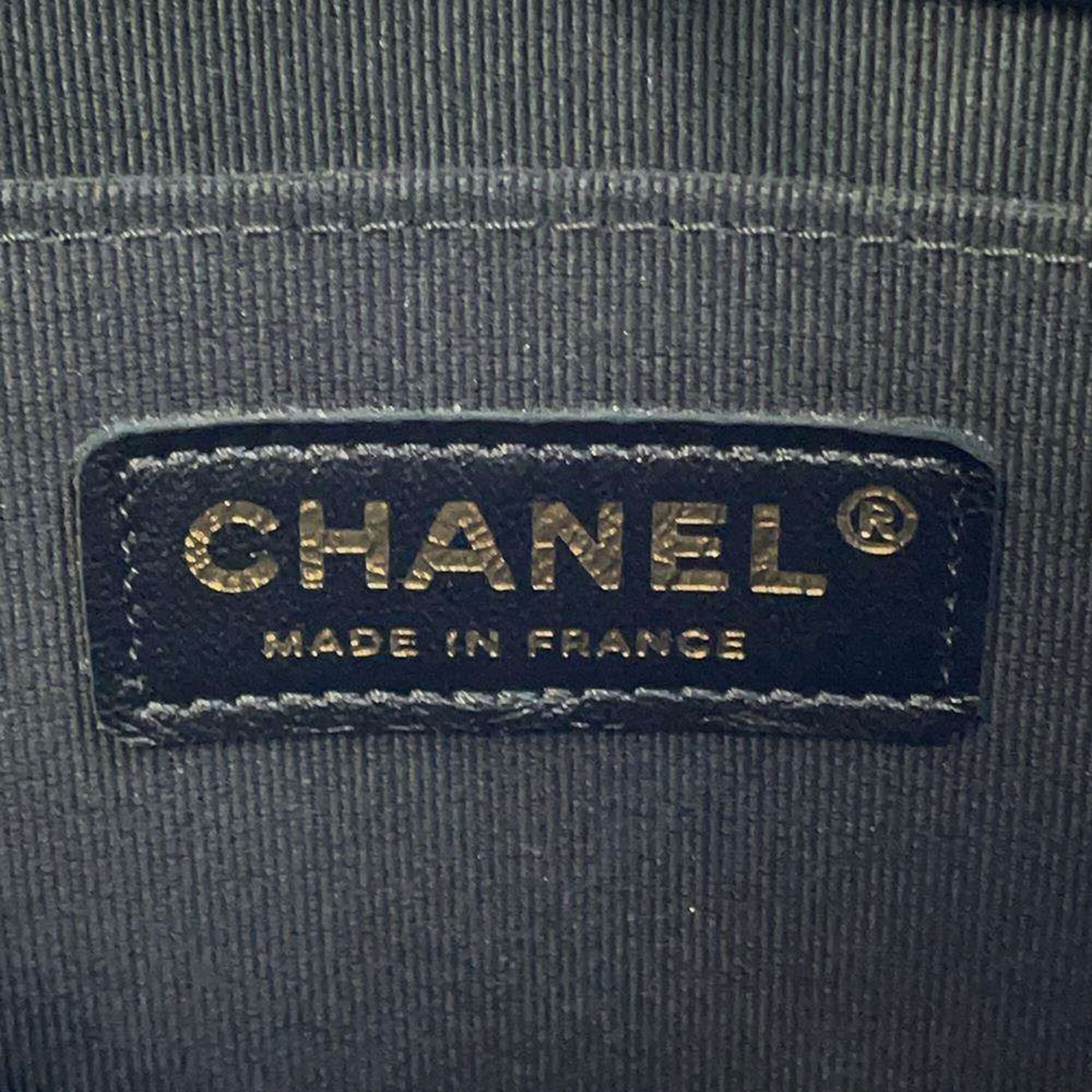 Chanel Black Lambskin Matelasse Side Chain Shoulder Bag 