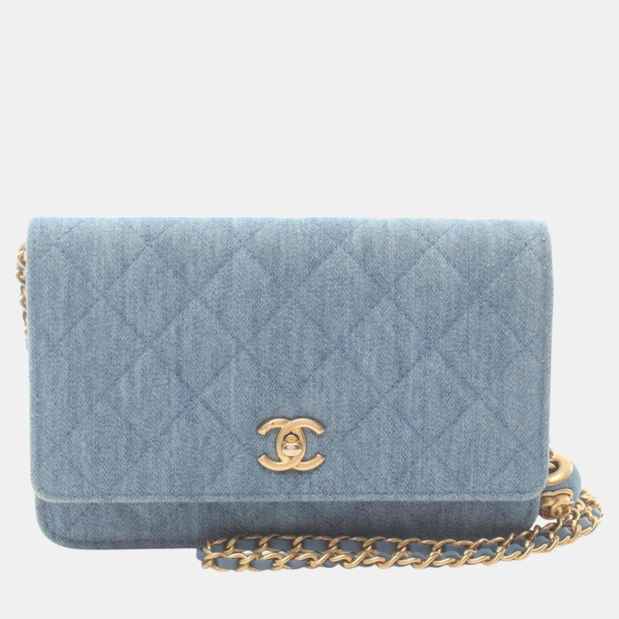 

Chanel Denim Blue Matelasse Shoulder Bag