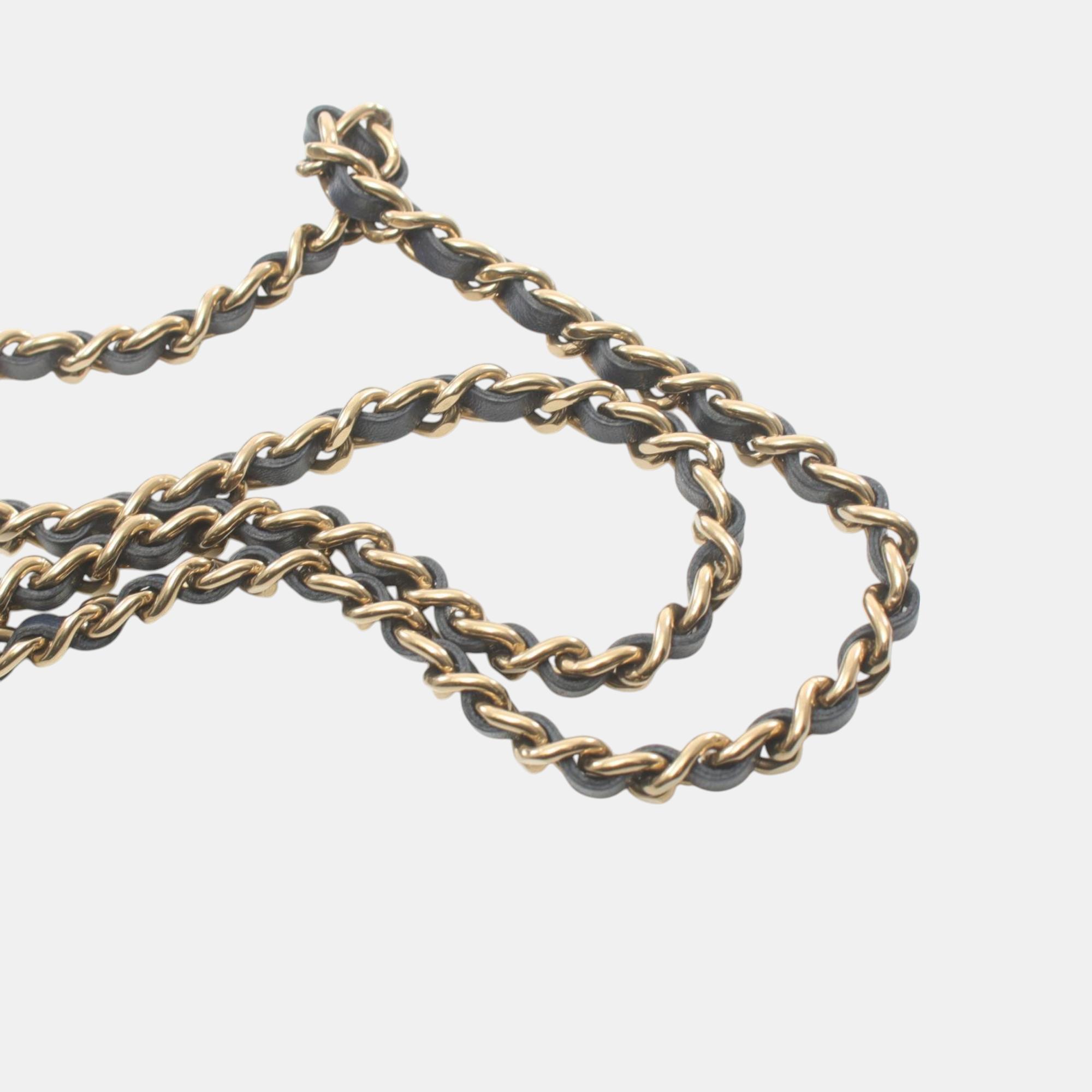 Chanel Navy Denim Matelasse Shoulder Bag 