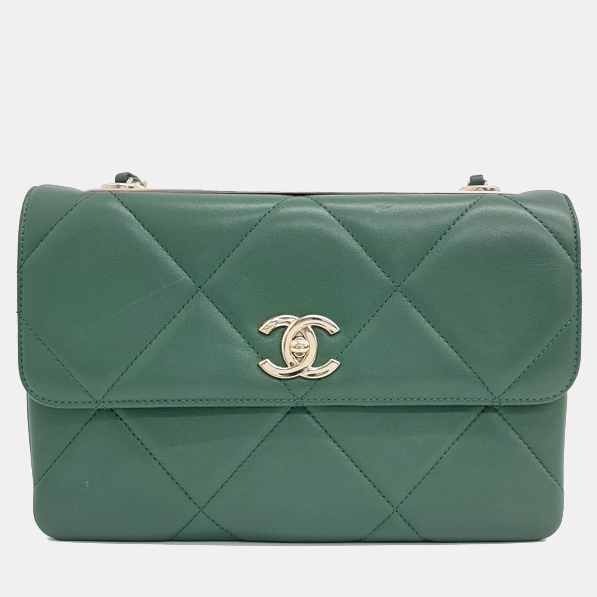 

Chanel Green Leather Trendy CC Shoulder Bag