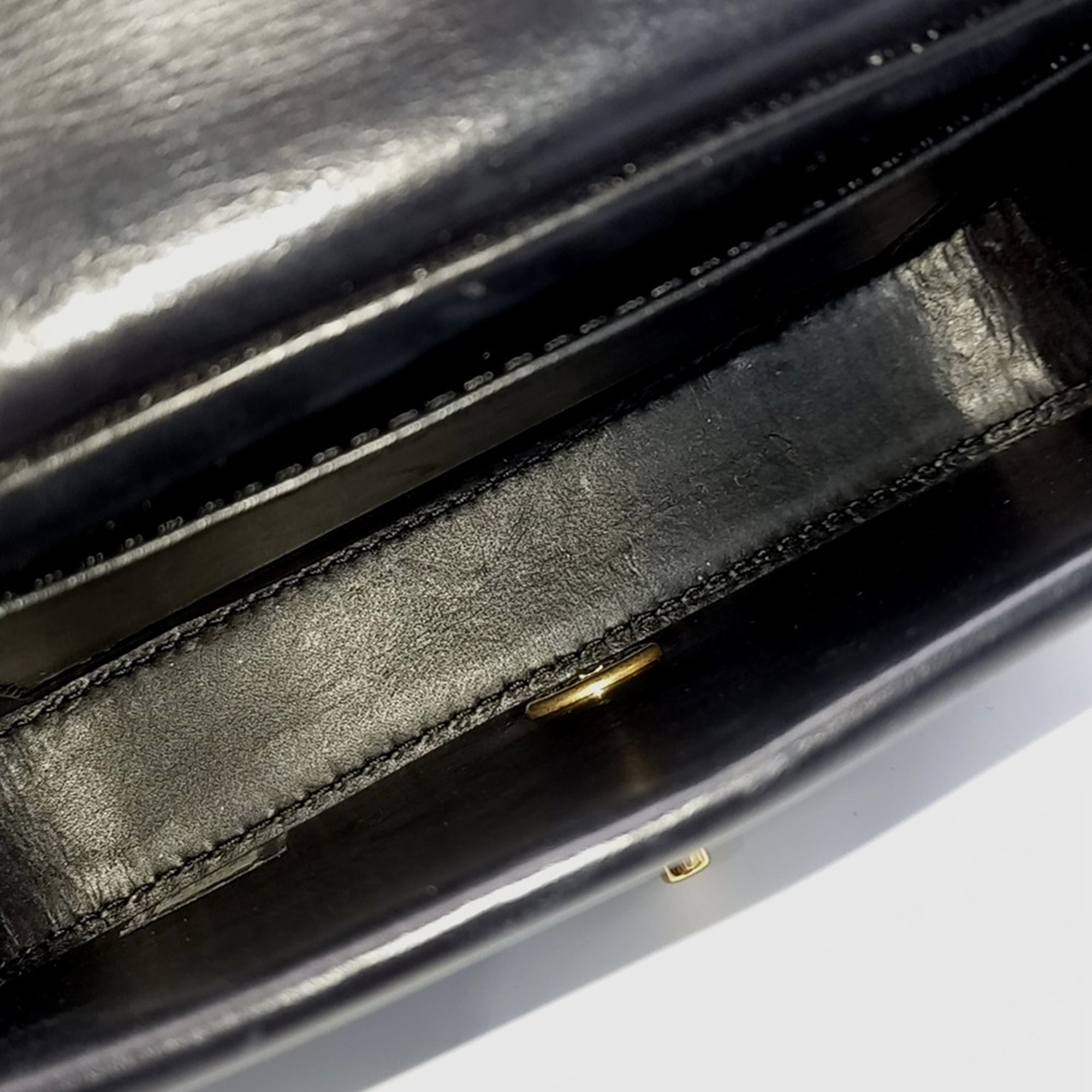 Chanel Black Leather Flap Chain Shoulder Bag 