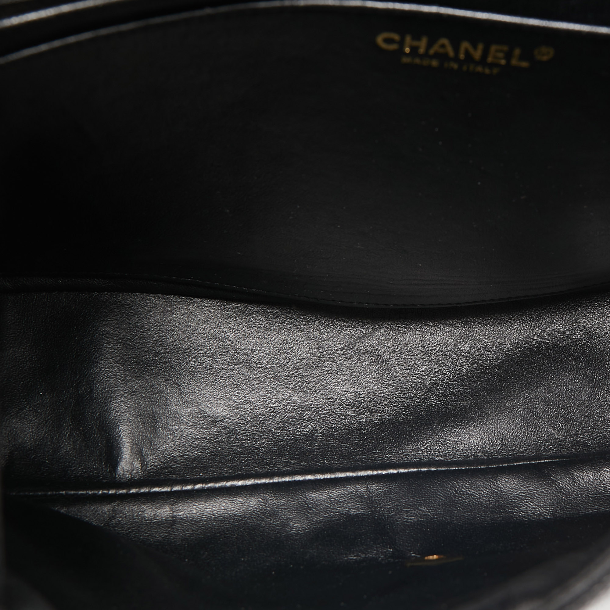 Chanel Black Quilted Caviar Leather Maxi Classic Single Flap Bag 