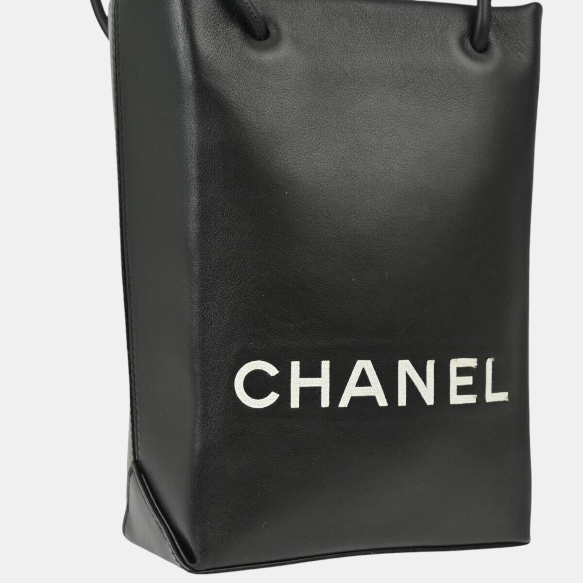Chanel Black Calfskin Essential Tote Bag 