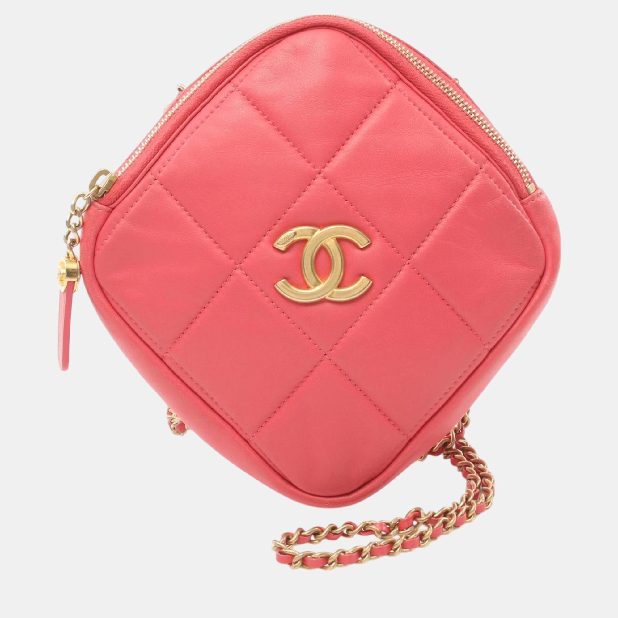 

Chanel Lambskin Pink Matelasse Shoulder Bag