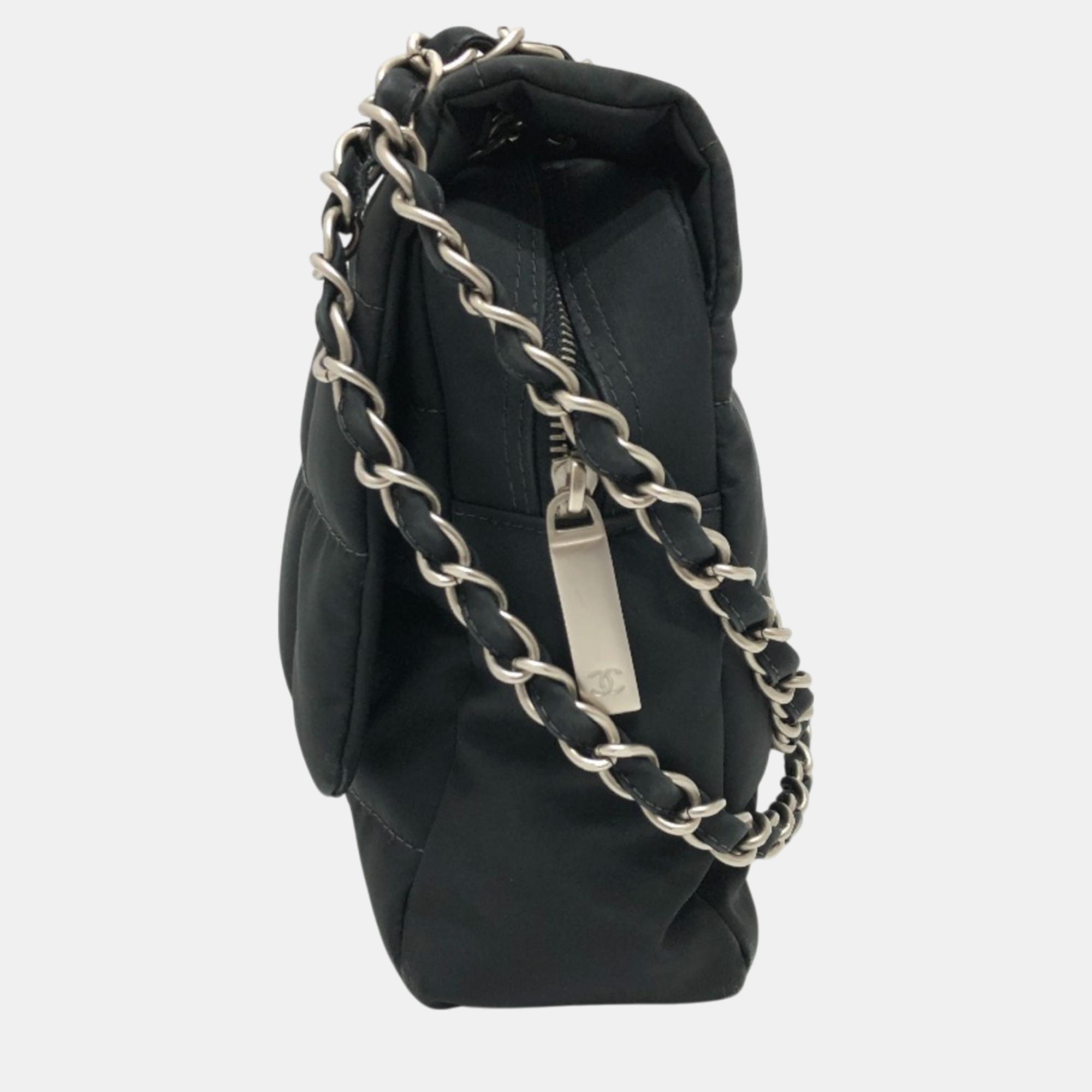 Chanel Black Cc Mark Chain Crossbody Bag 