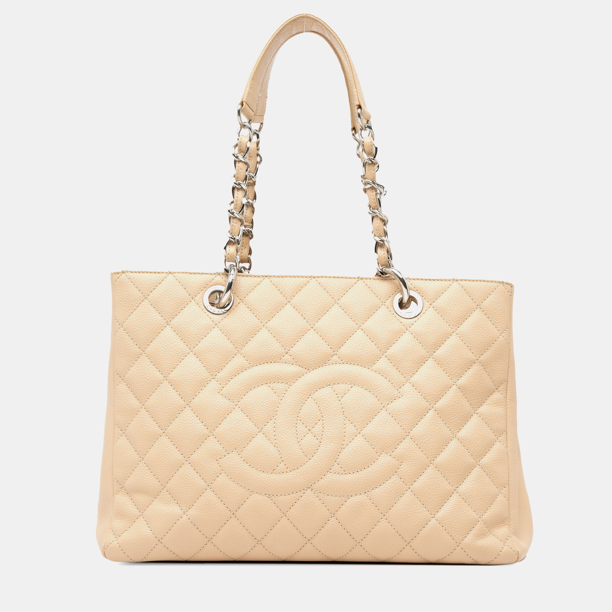 

Chanel Beige Caviar Grand Shopping Tote