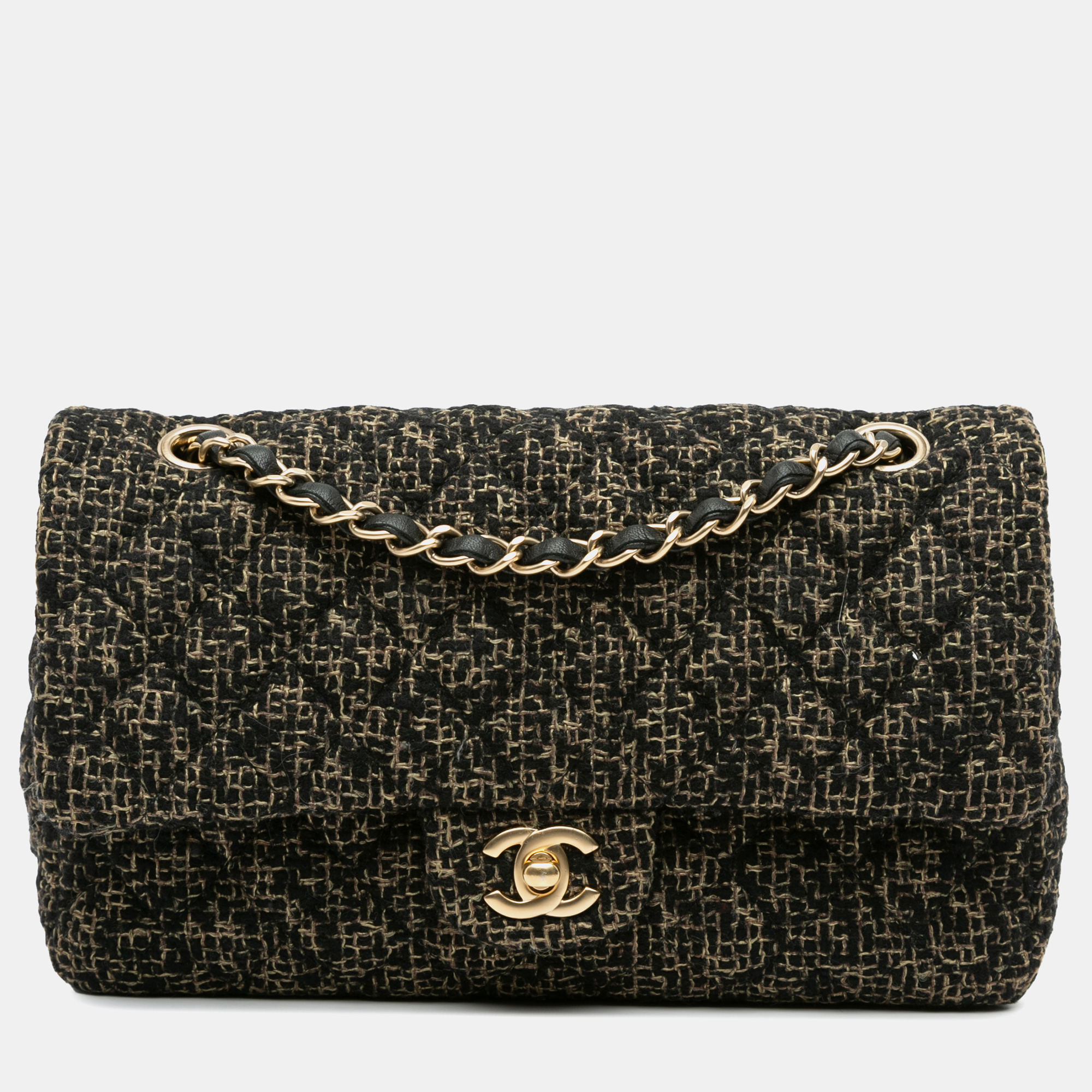 

Chanel Black Tweed Medium Classic Double Flap Bag