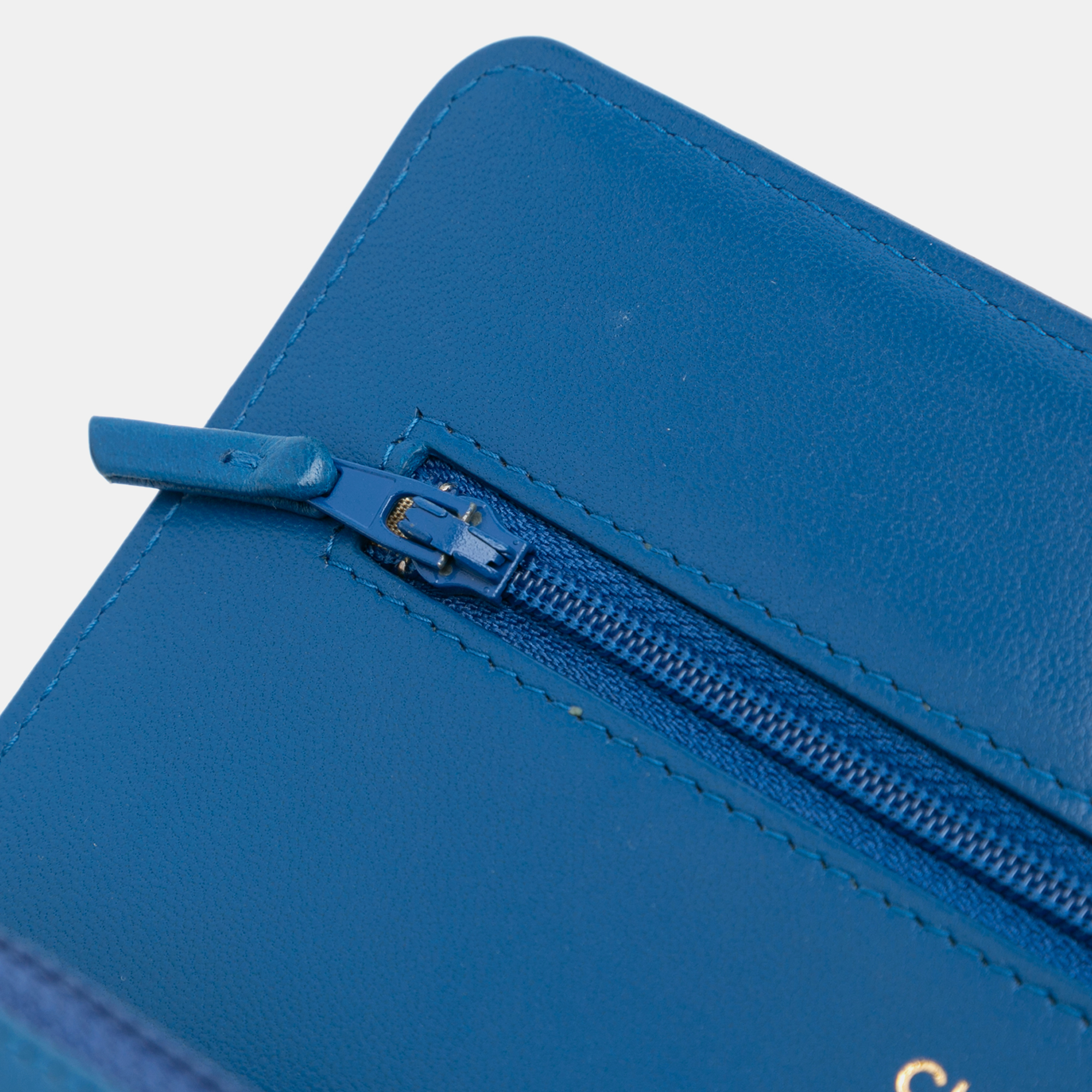 Chanel Blue Lambskin Pearl Crush Wallet On Chain 