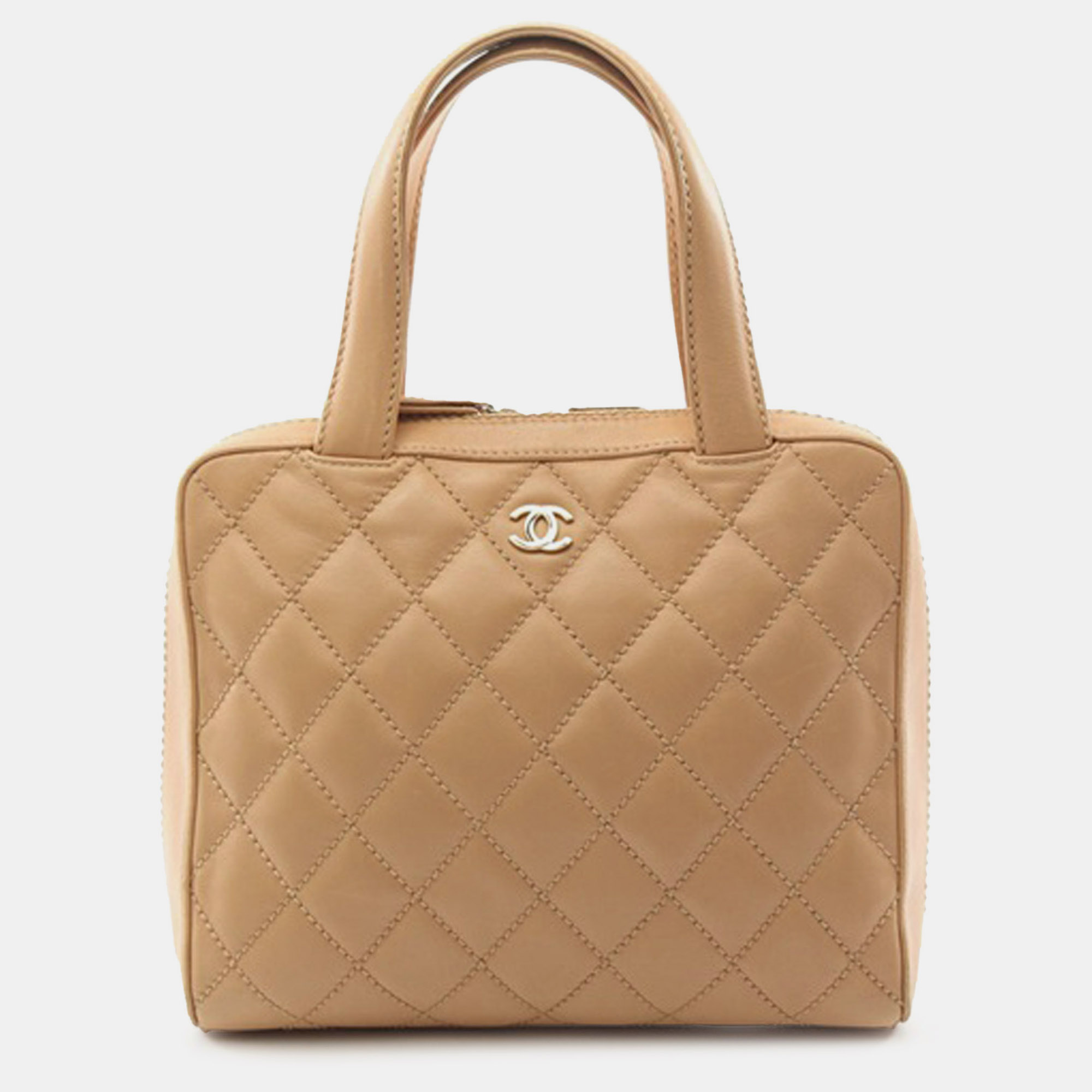 

Chanel CC Wild Stitch Handbag, Beige