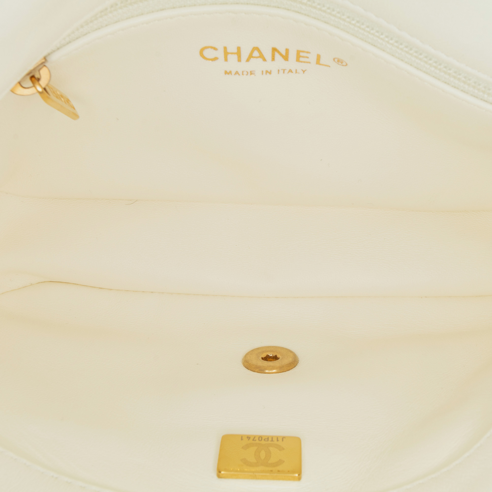 Chanel Mini Quilted Lambskin Heart Charms Flap 