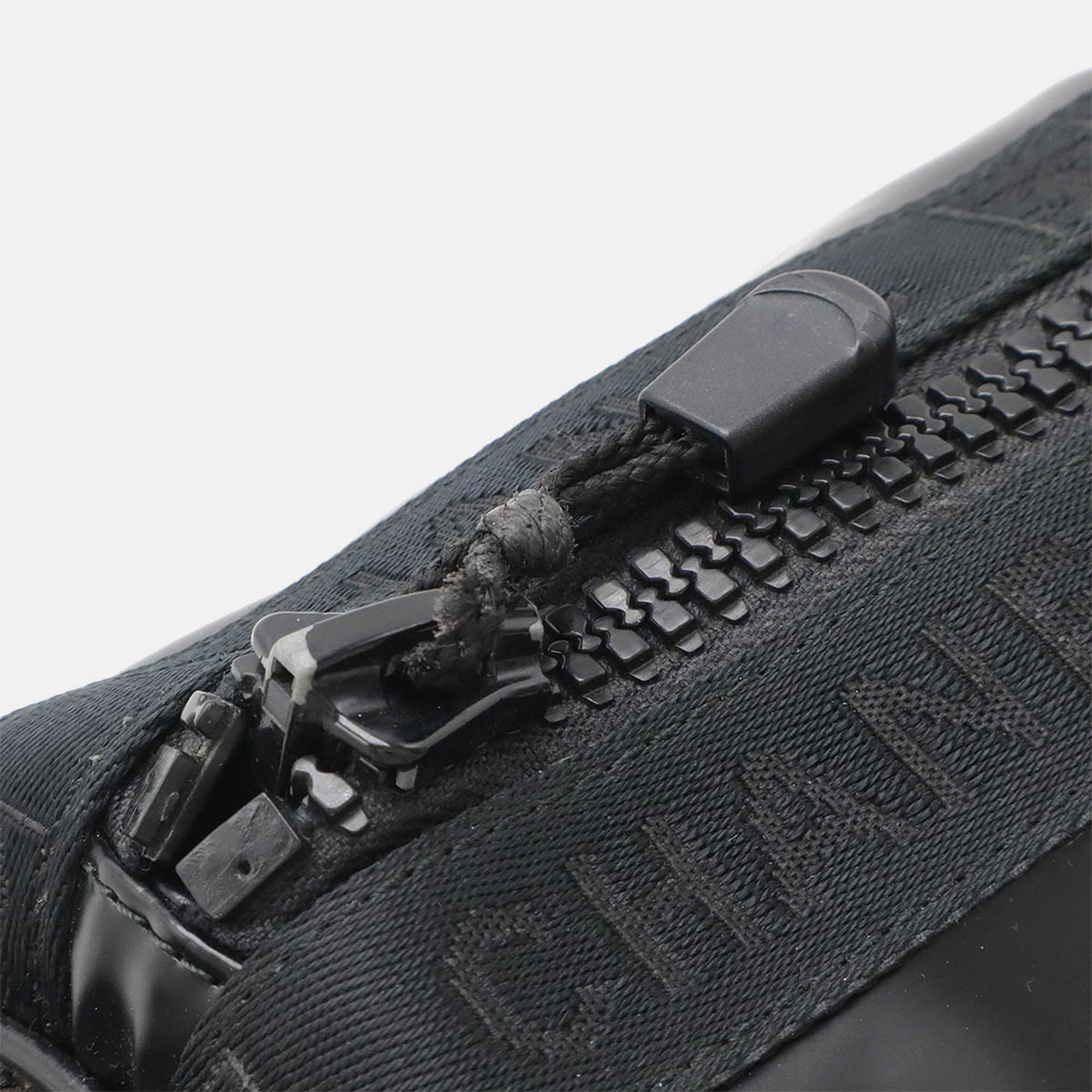 Chanel Black Canvas Nylon Rubber Coco Mark Shoulder Bag 