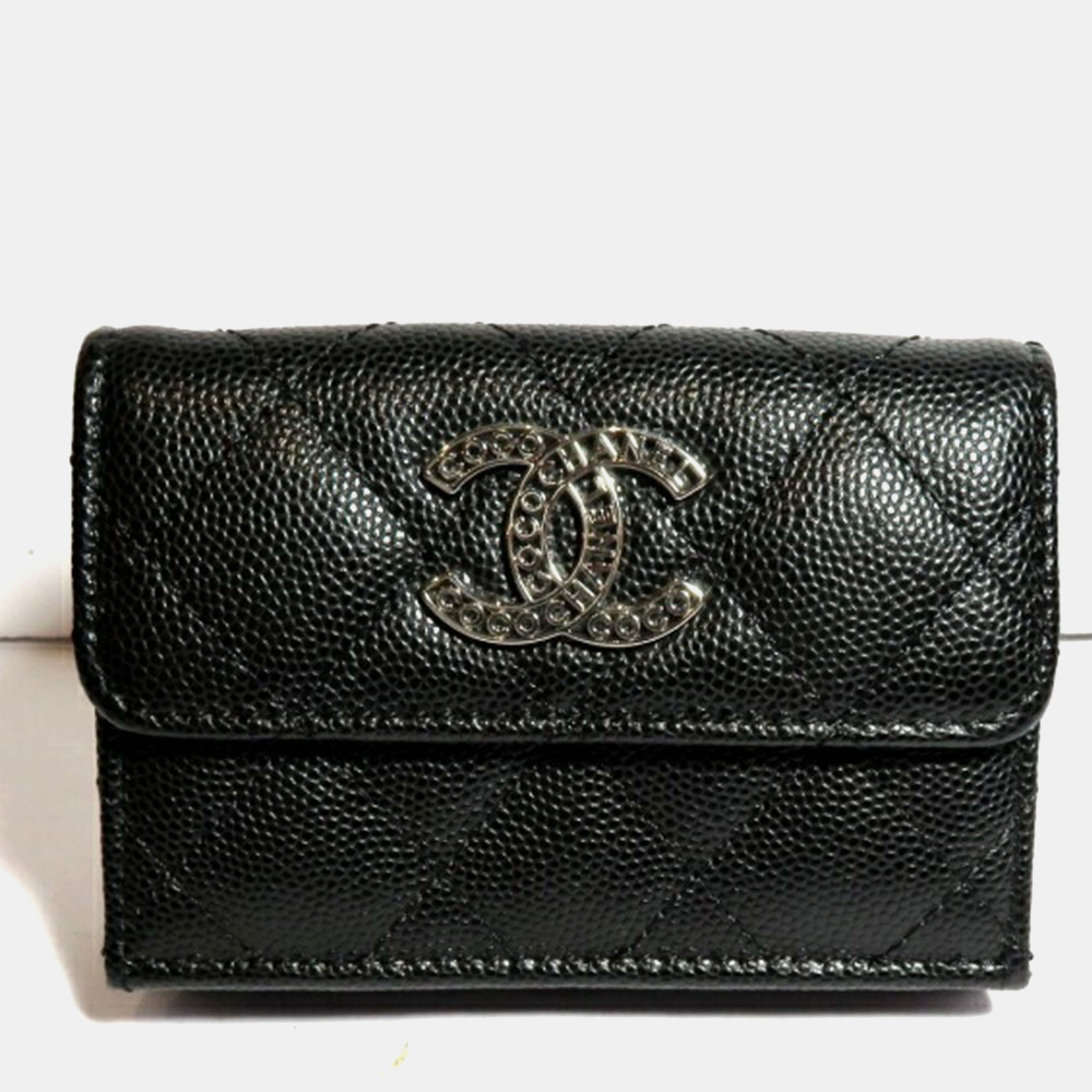 

Chanel Black Caviar Skin Small Flap Wallet