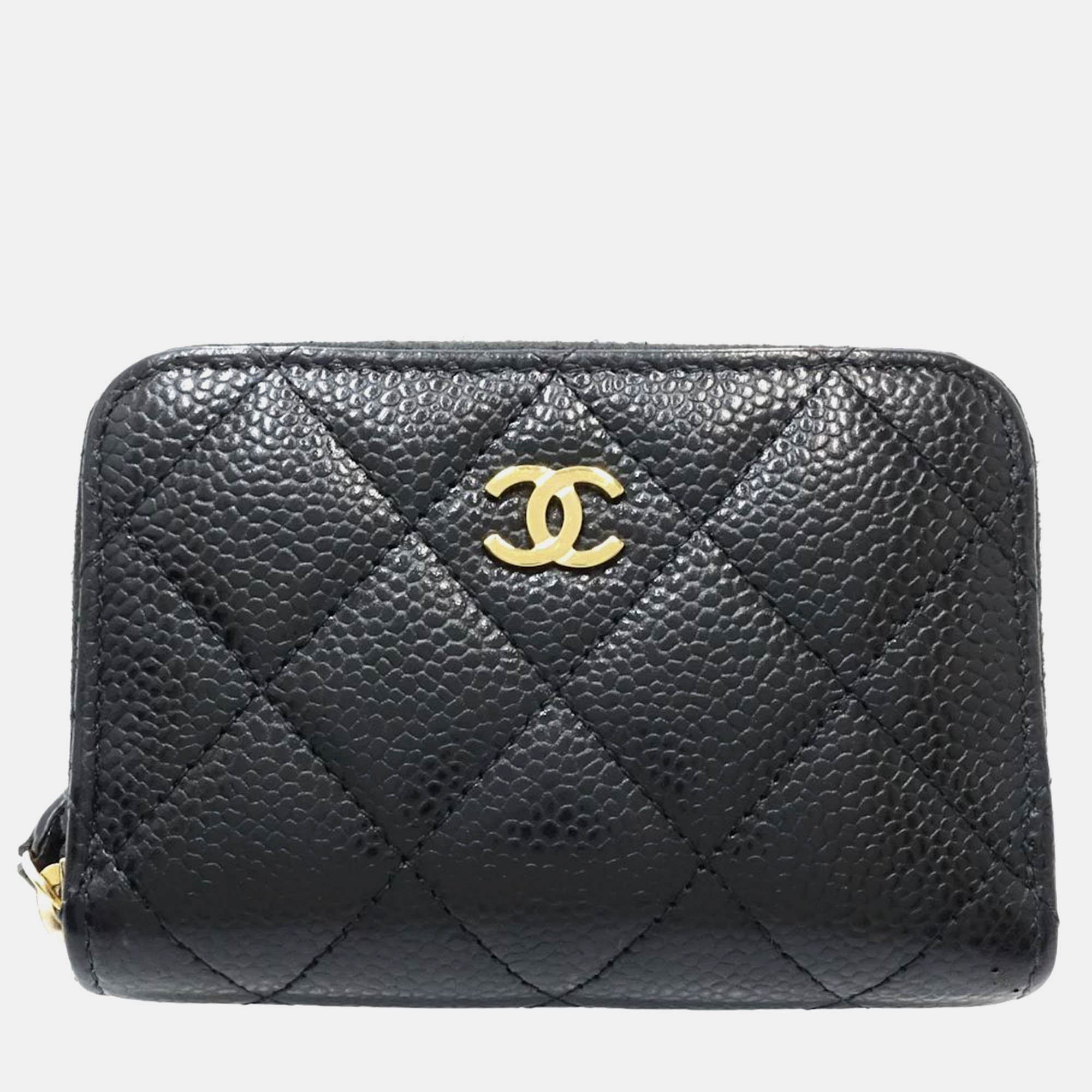 

Chanel Black Caviar Classic Zip Coin Case