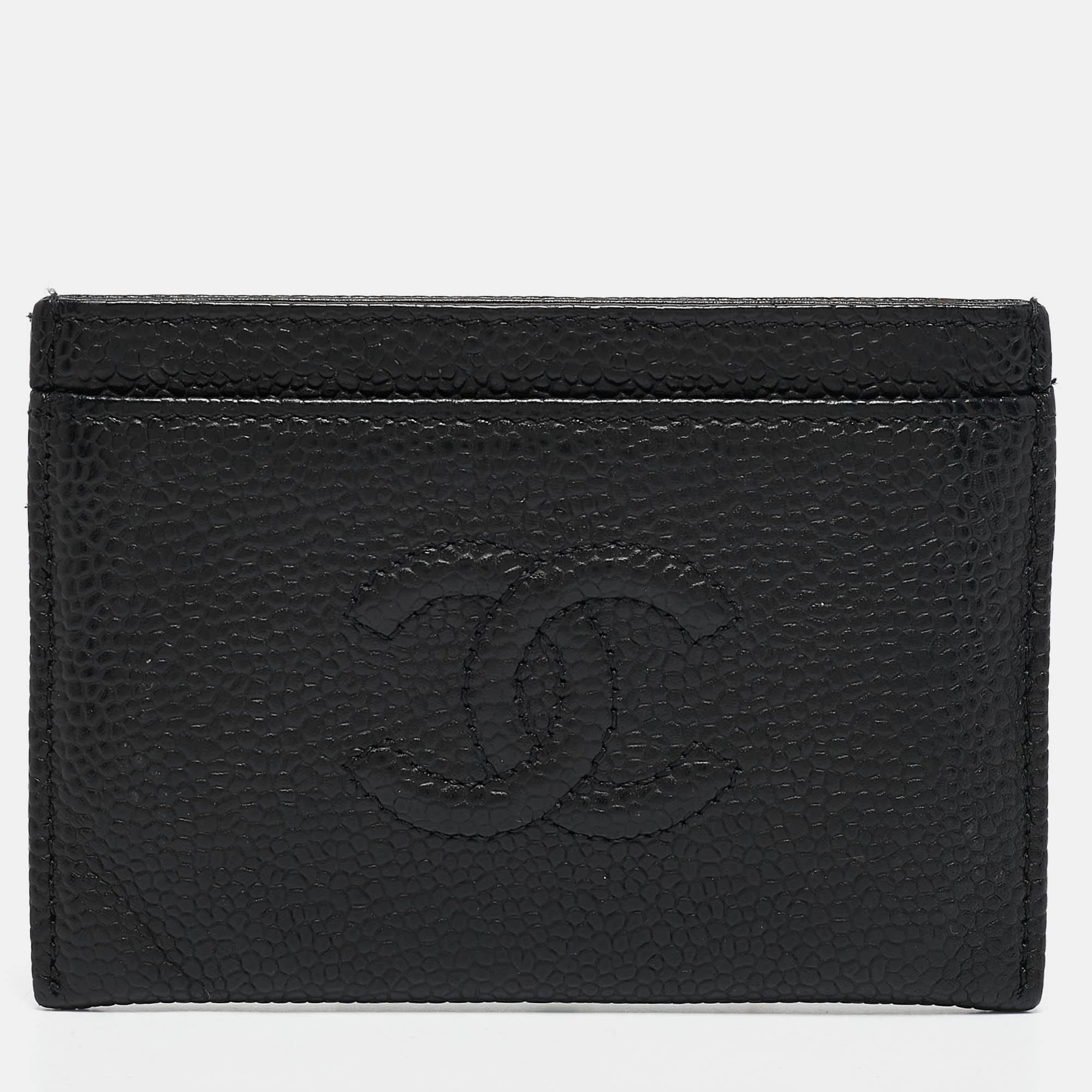 

Chanel Black Caviar Leather CC Timeless Card Holder