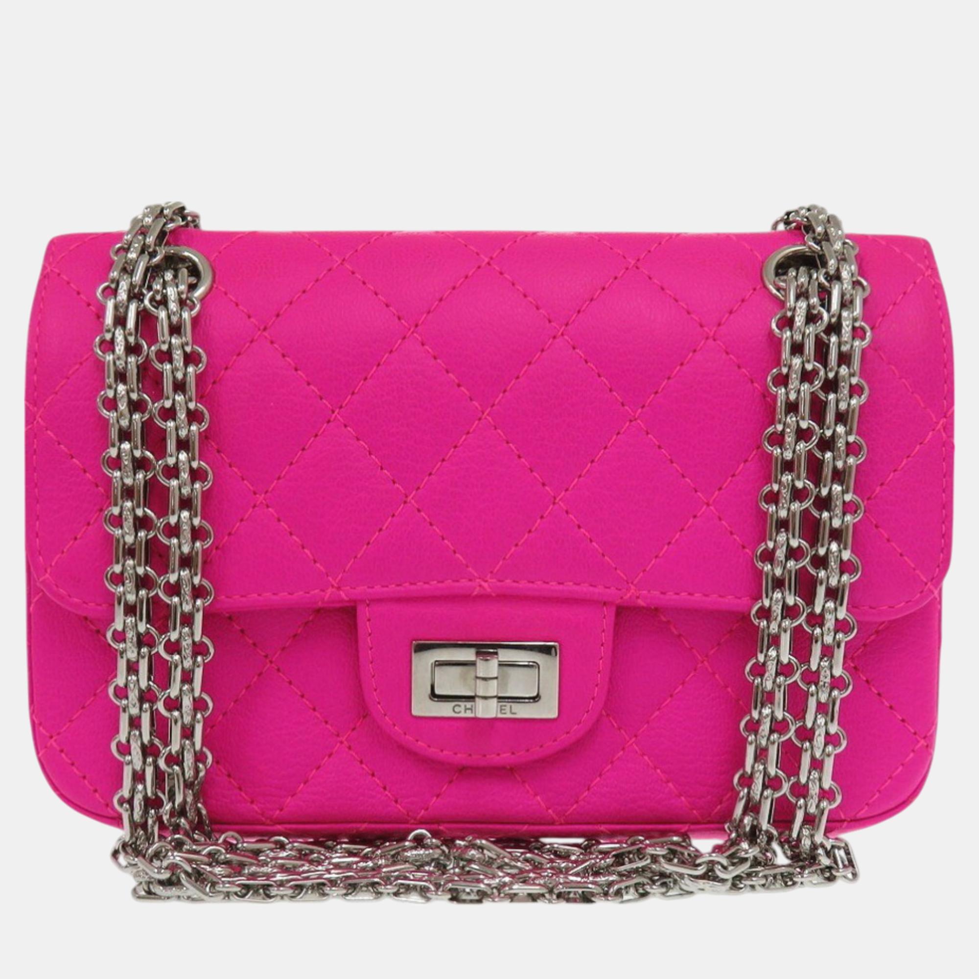 

Chanel 2.55 Matelasse Calfskin 29 Pink Shoulder Bag