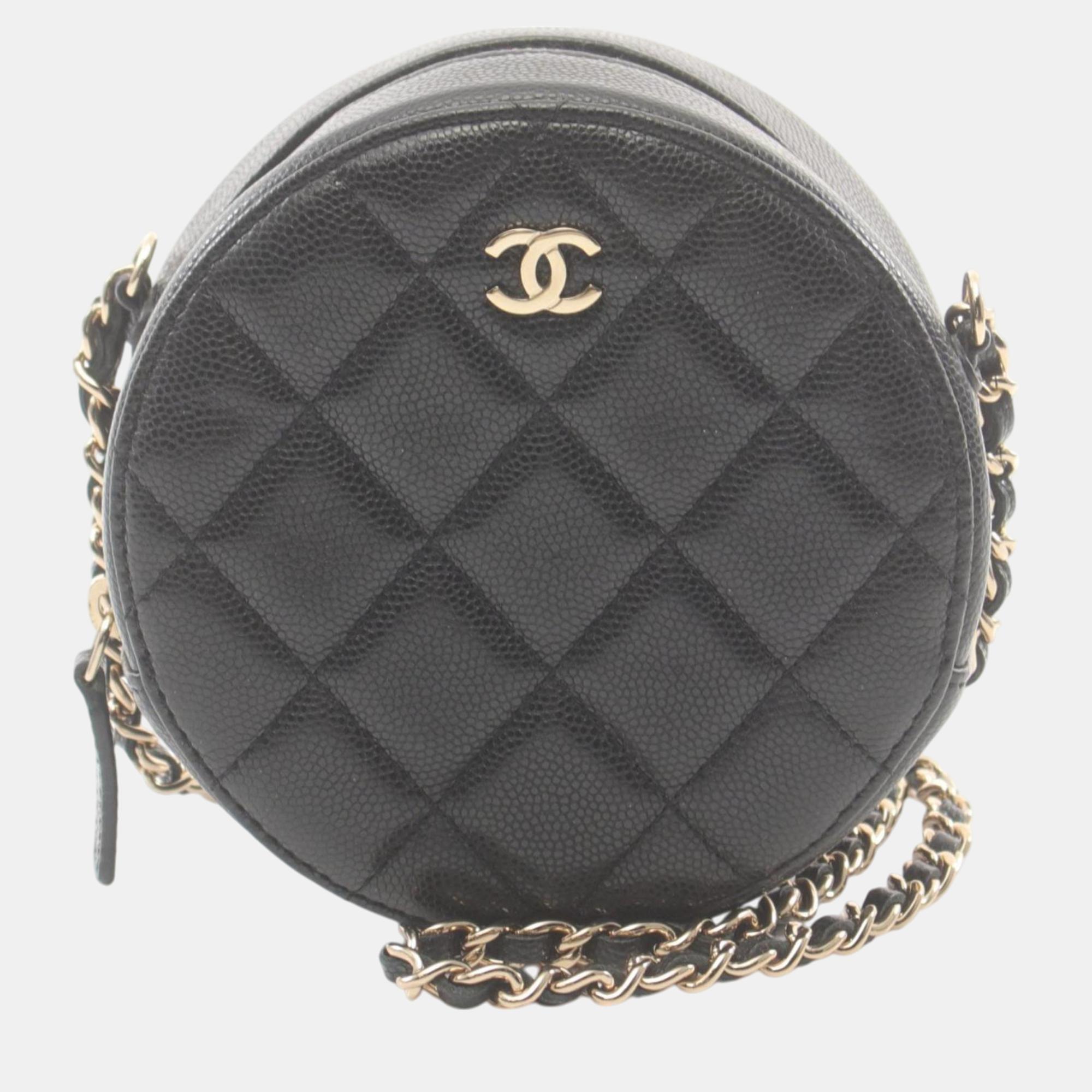 

Chanel Matelasse Shoulder Bag Caviar Skin (Grained Calf) Black