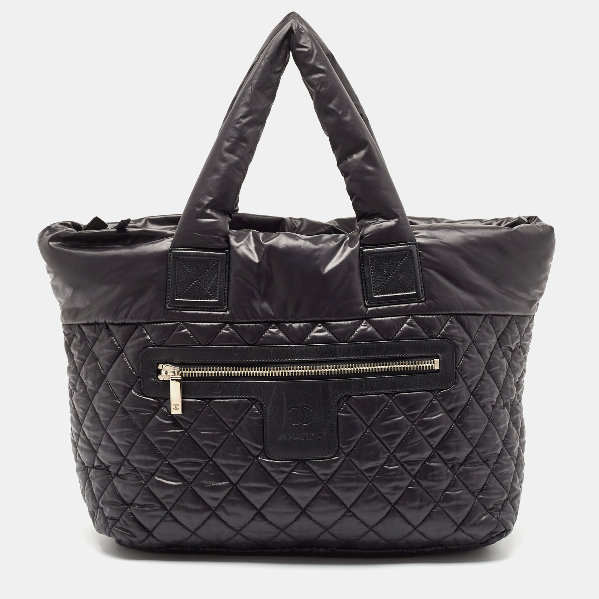 

Chanel Black Quilted Nylon Coco Cocoon Tote