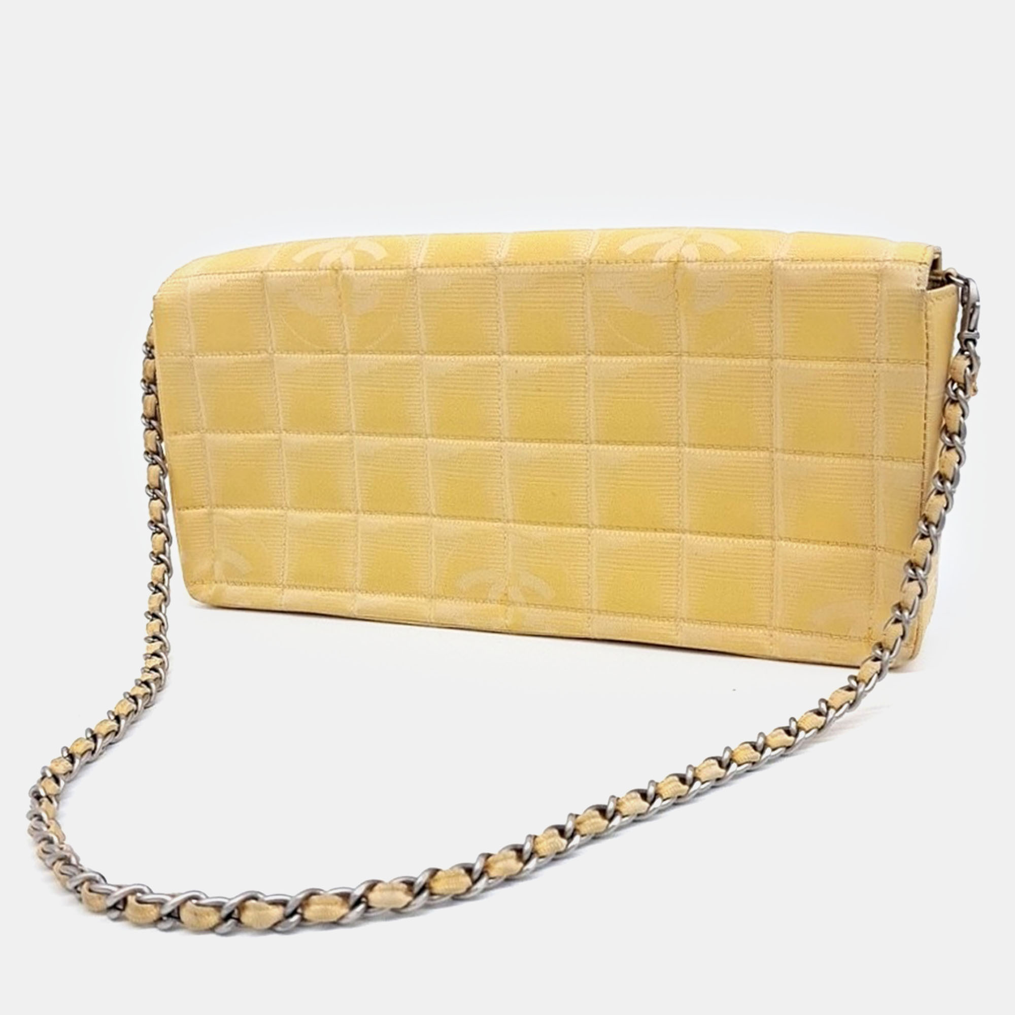 Chanel Yellow Fabric three-way bag 
