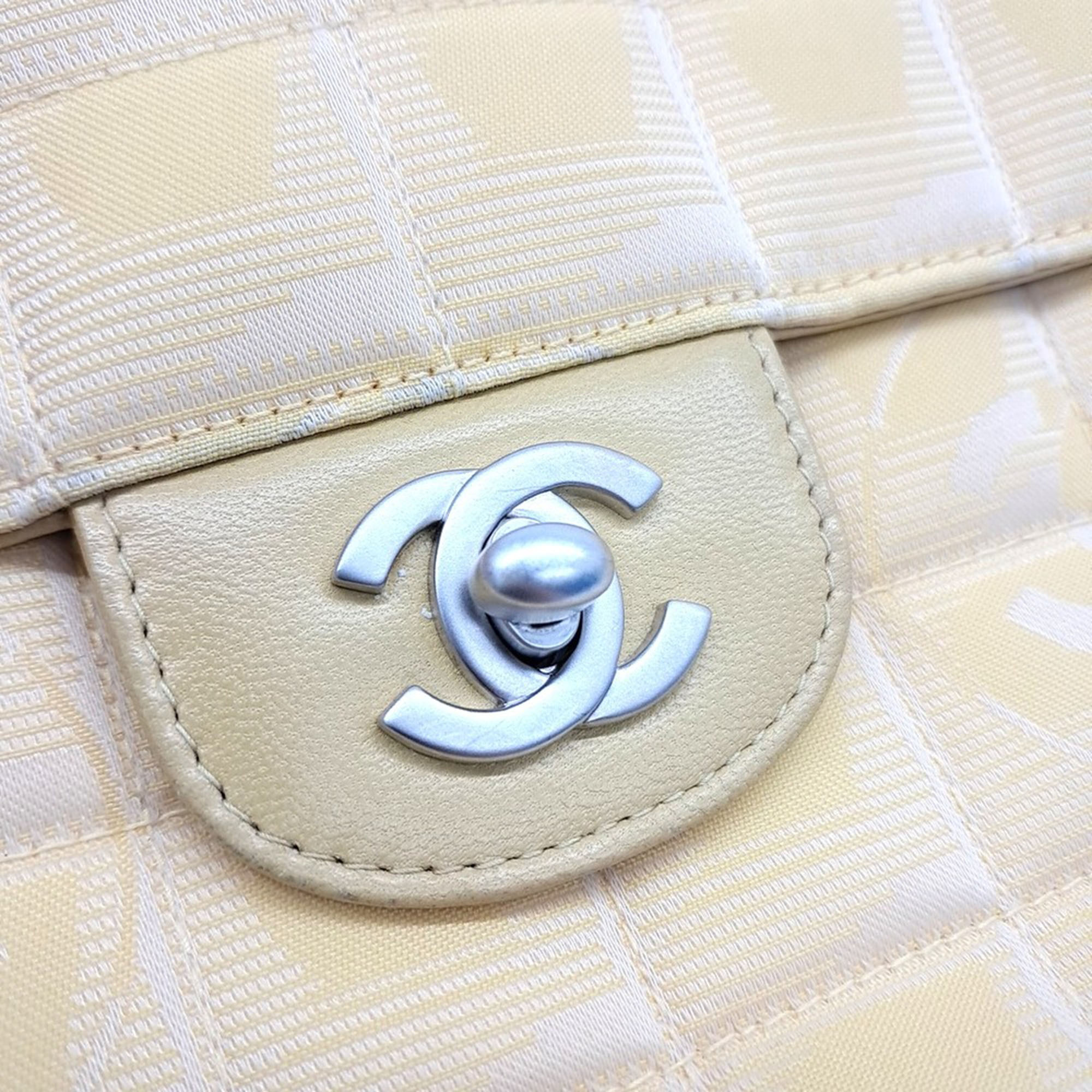 Chanel Yellow Fabric three-way bag 