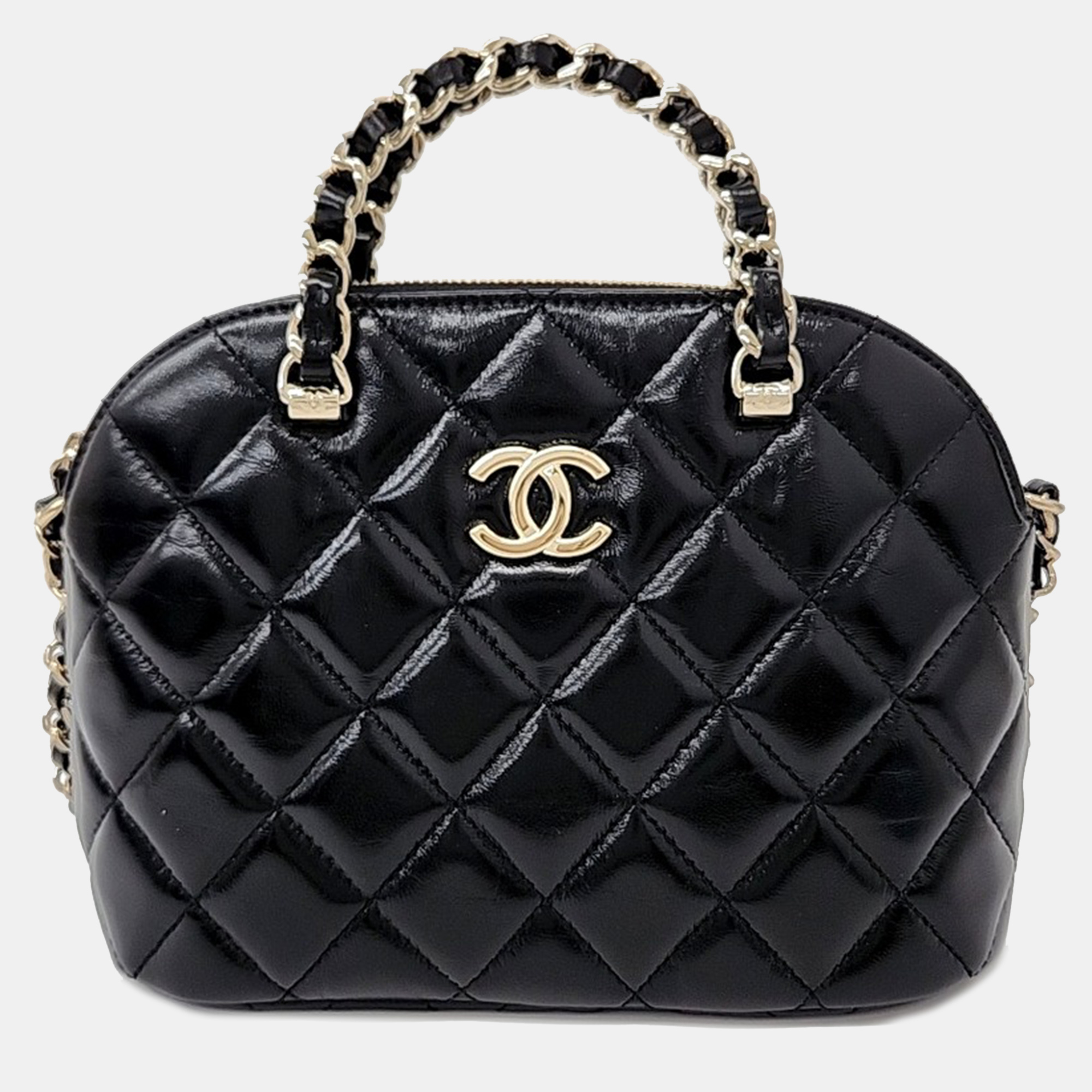 

Chanel Black Leather small shopping bag