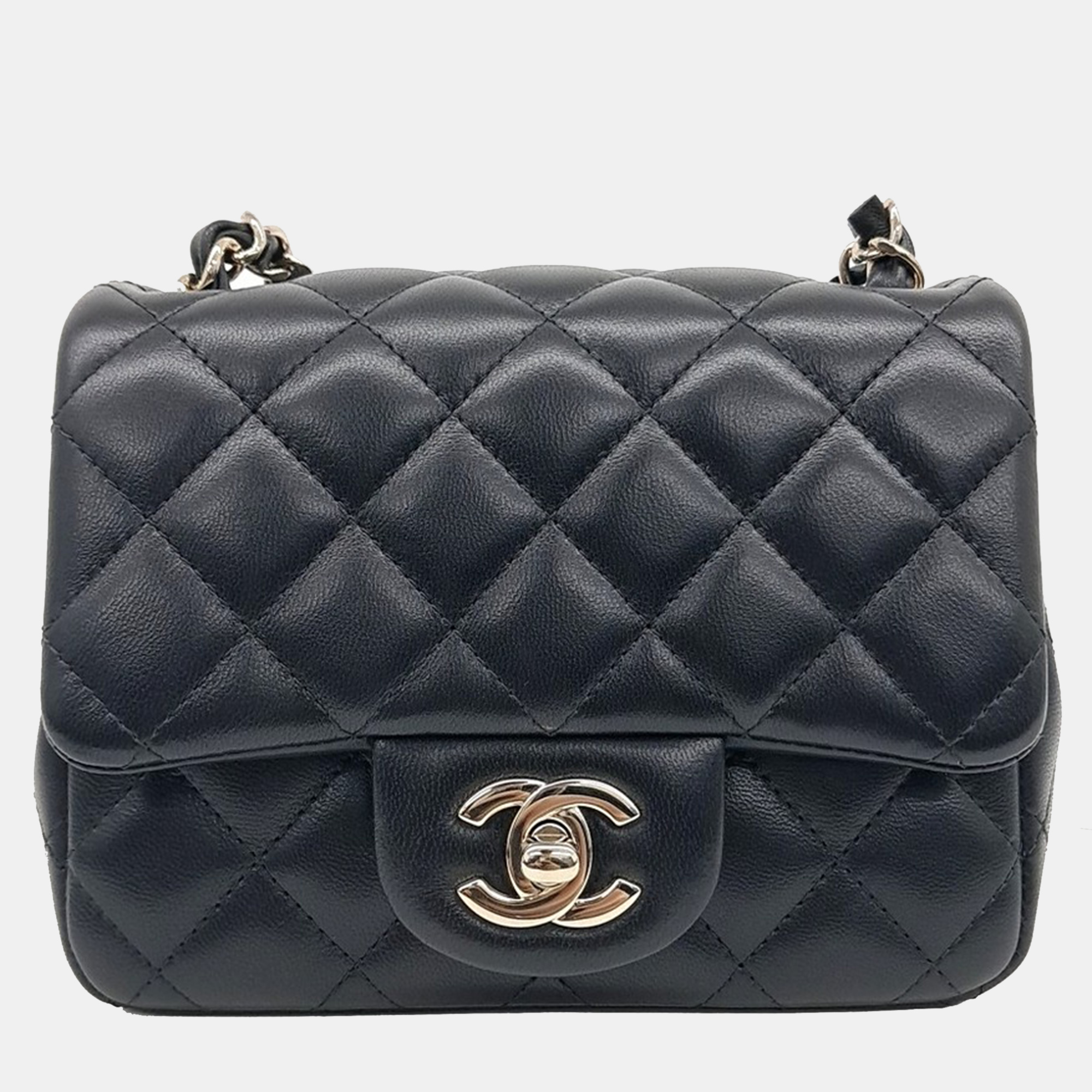 

Chanel Black Leather Petit Sac Crossbody Bag