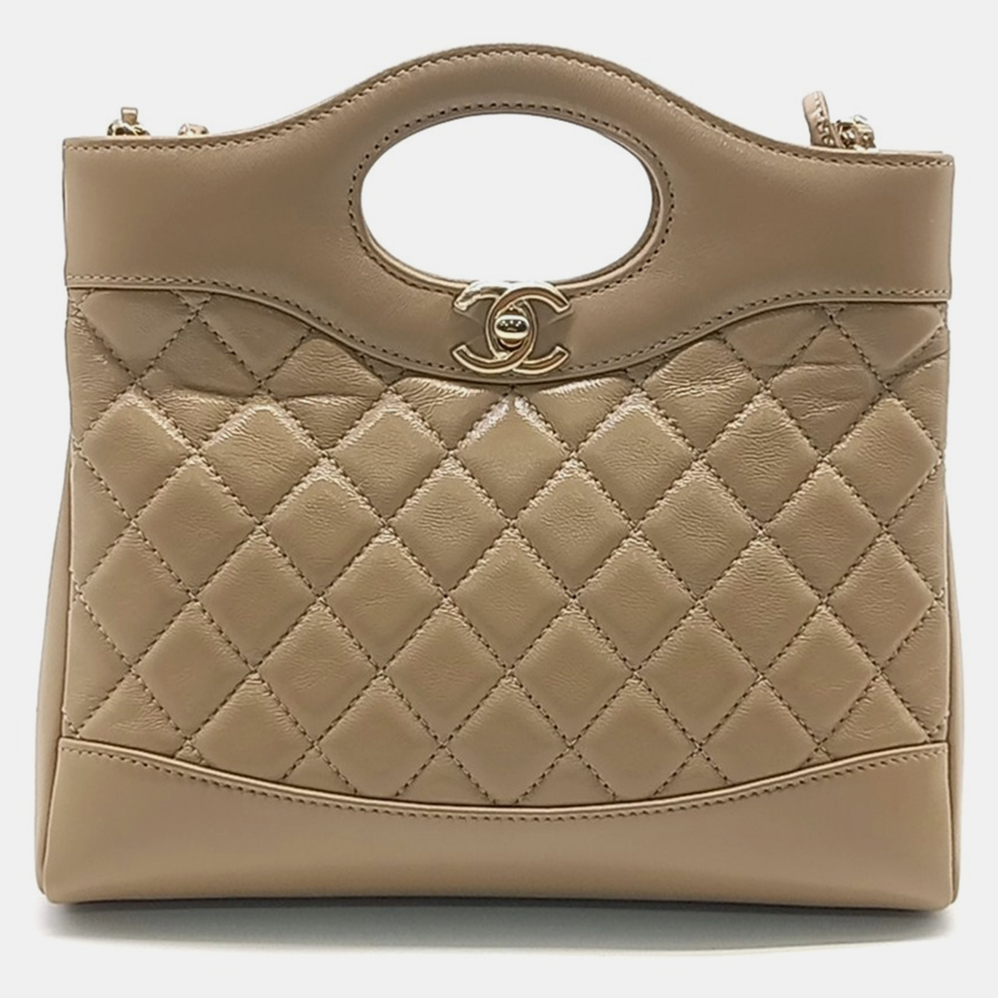 

Chanel Beige Leather 31 Mini Shopping Bag