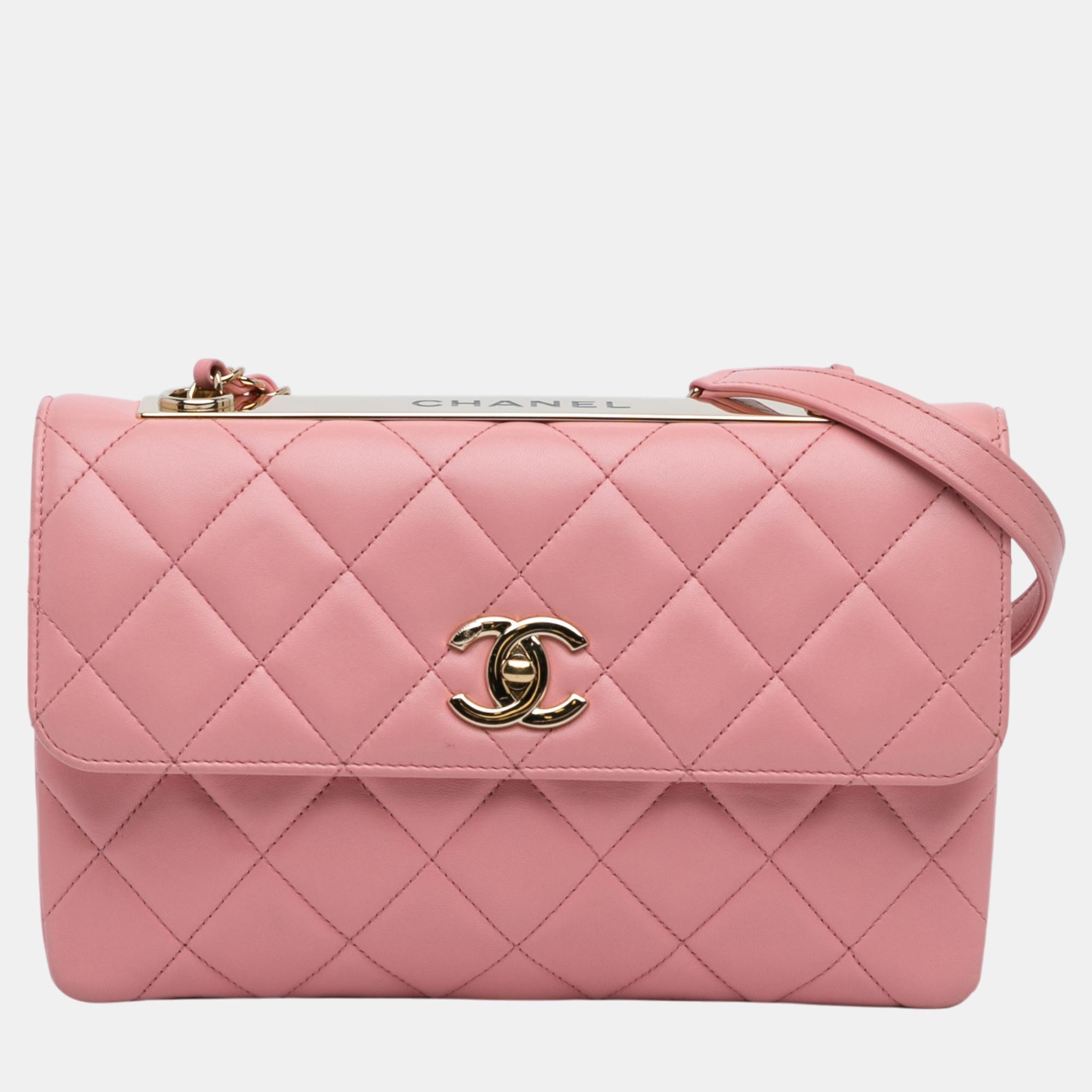 

Chanel Pink Medium Lambskin Trendy CC Flap