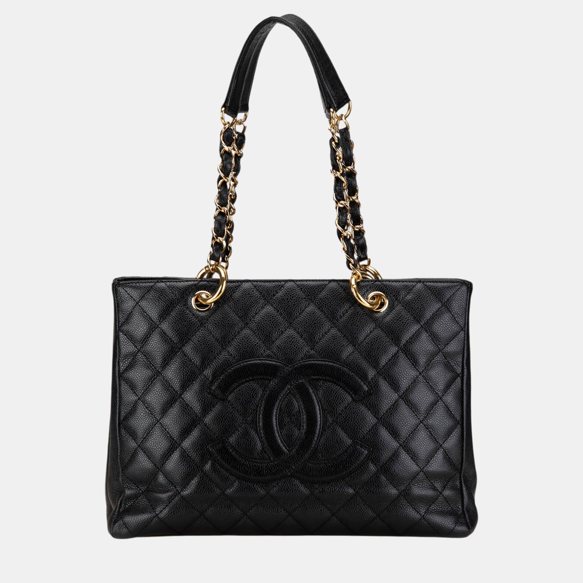 

Chanel Black Caviar Grand Shopping Tote