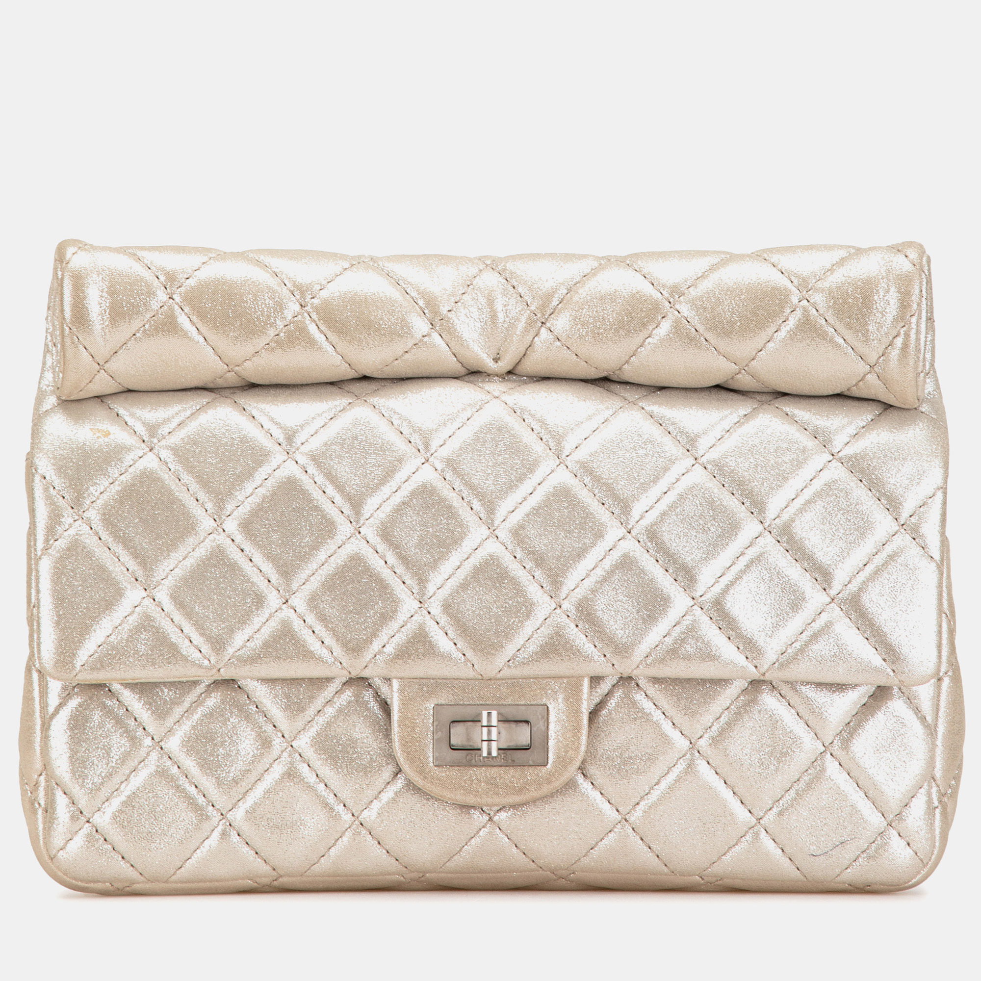 

Chanel Gold Reissue 2.55 Metallic Calfskin Reissue Roll Clutch