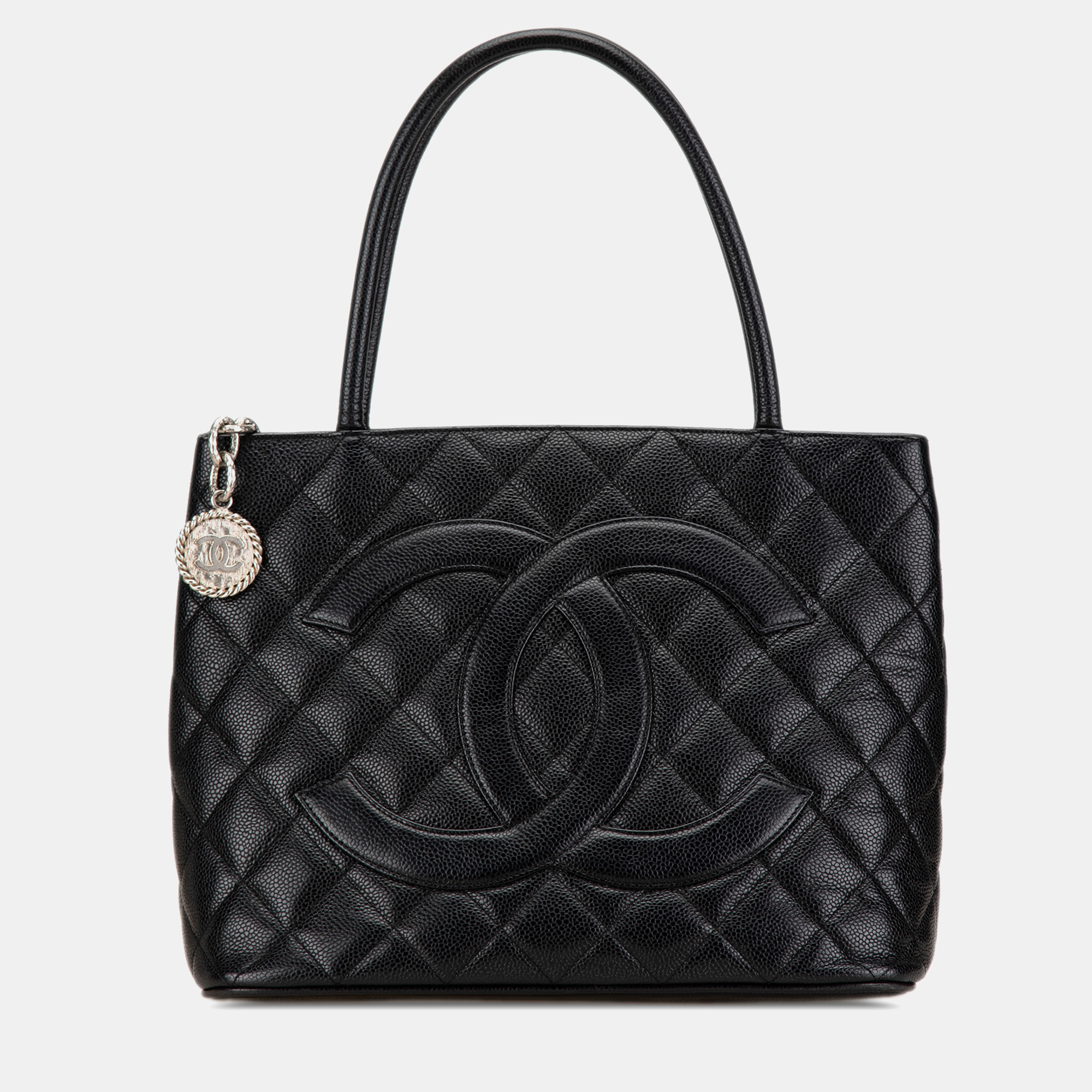 

Chanel Black Caviar Medallion Tote