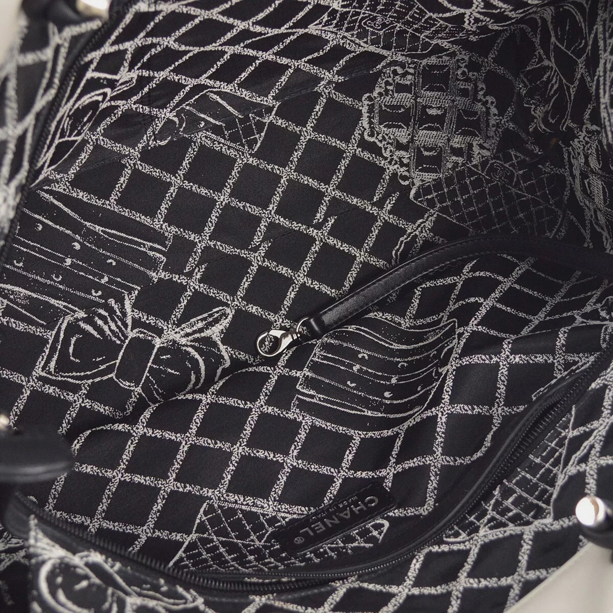 Chanel White Calfskin Essential Tote Bag 