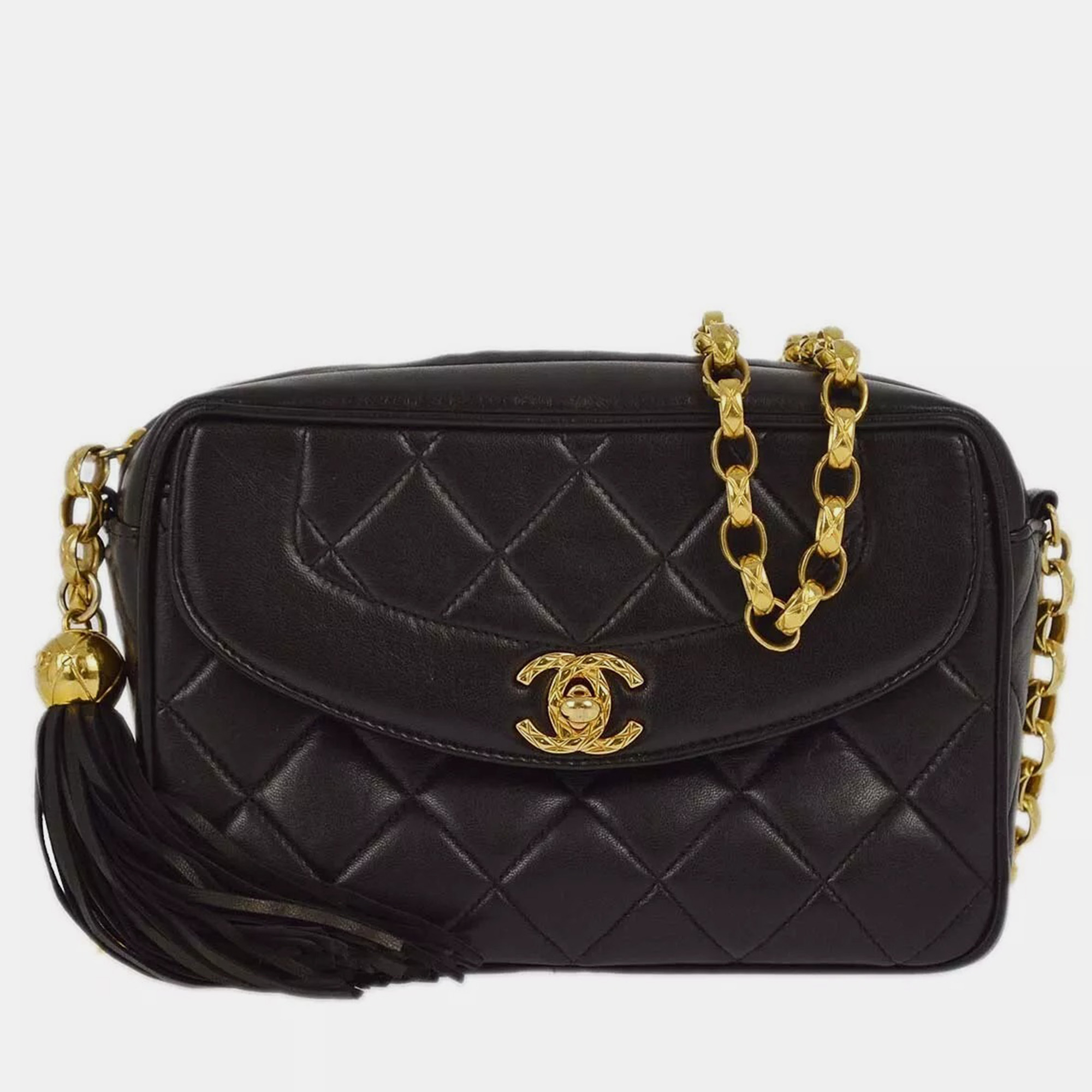 

Chanel Black Lambskin Camera Bag Mini