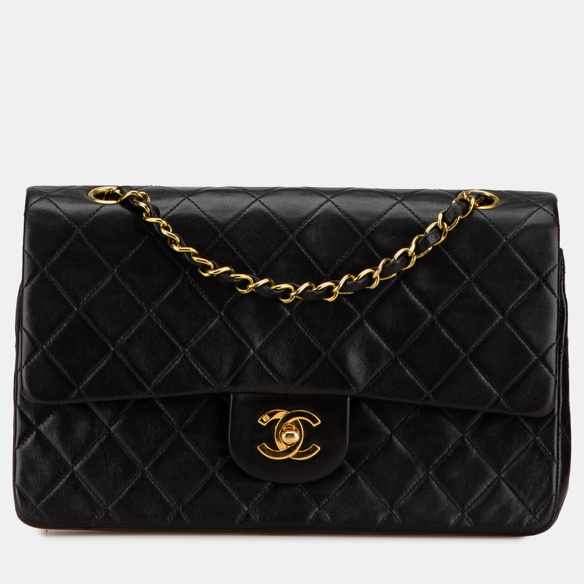 

Chanel Black Medium Classic Lambskin Double Flap