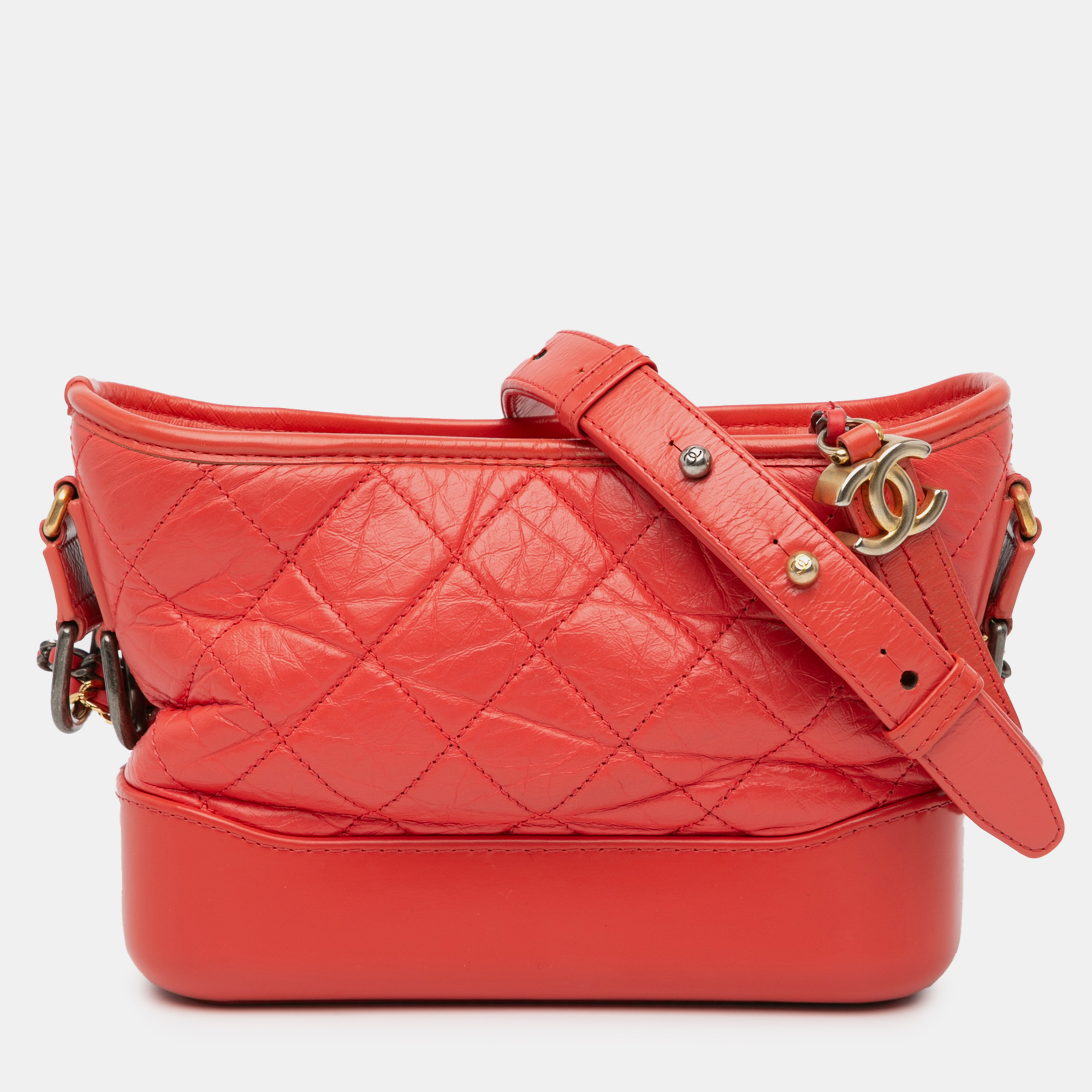 

Chanel Red Small Aged Calfskin Gabrielle Crossbody