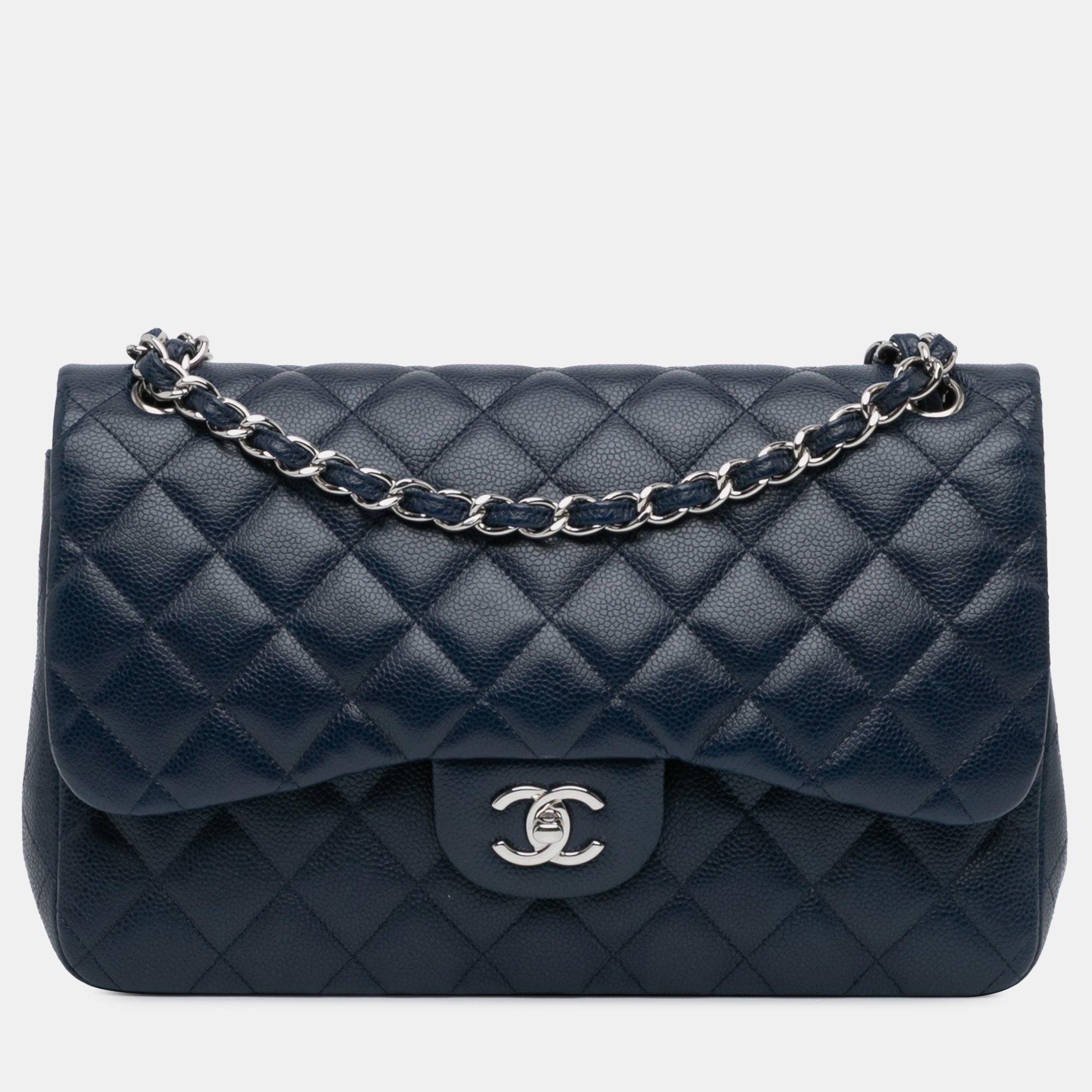 

Chanel Black Jumbo Classic Caviar Double Flap