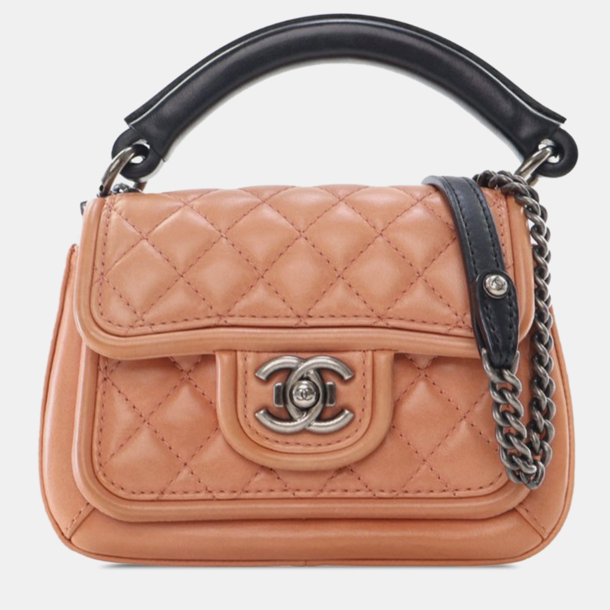 

Chanel Brown Small Quilted Calfskin Prestige Flap