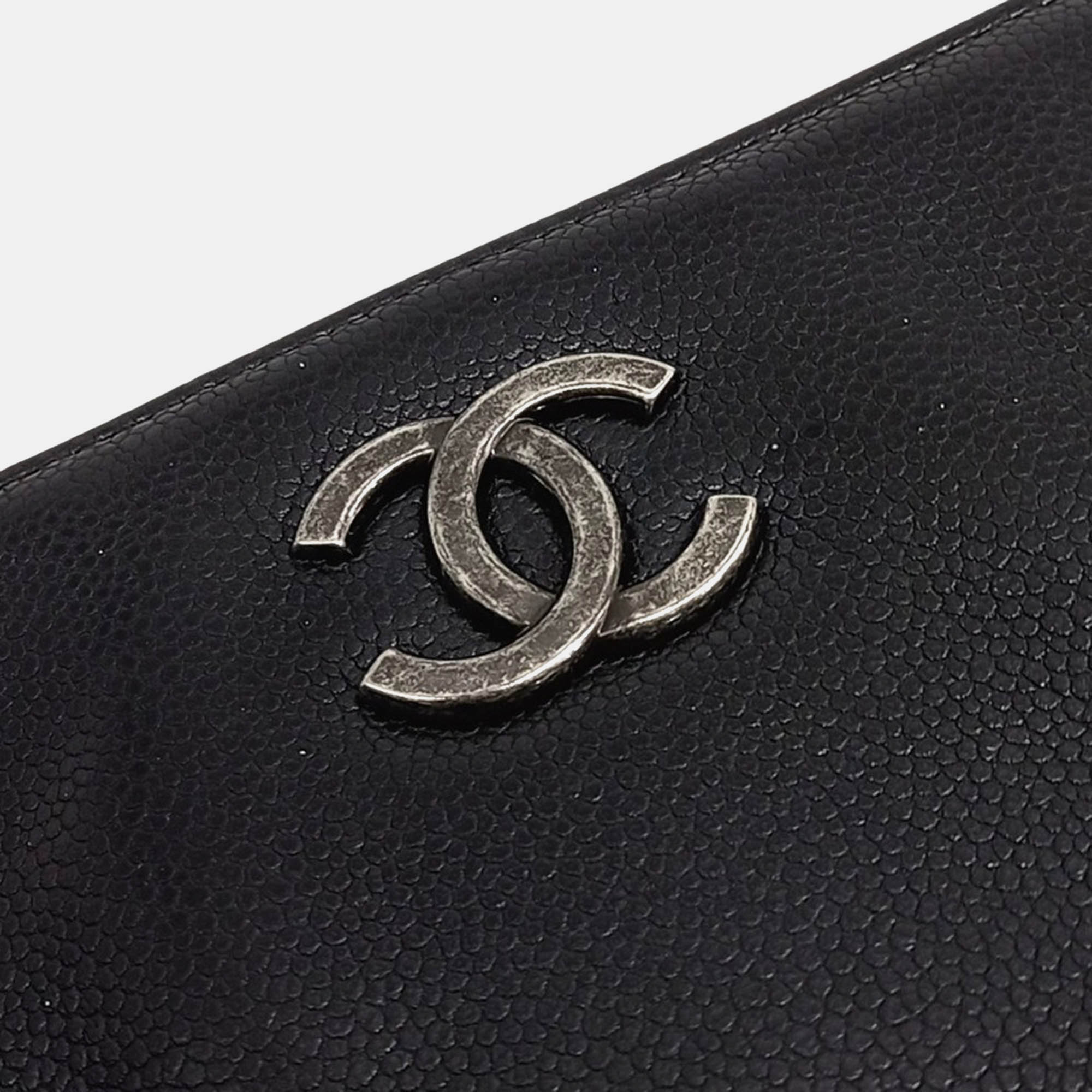 Chanel Black Leather Chain Shoulder Bag 