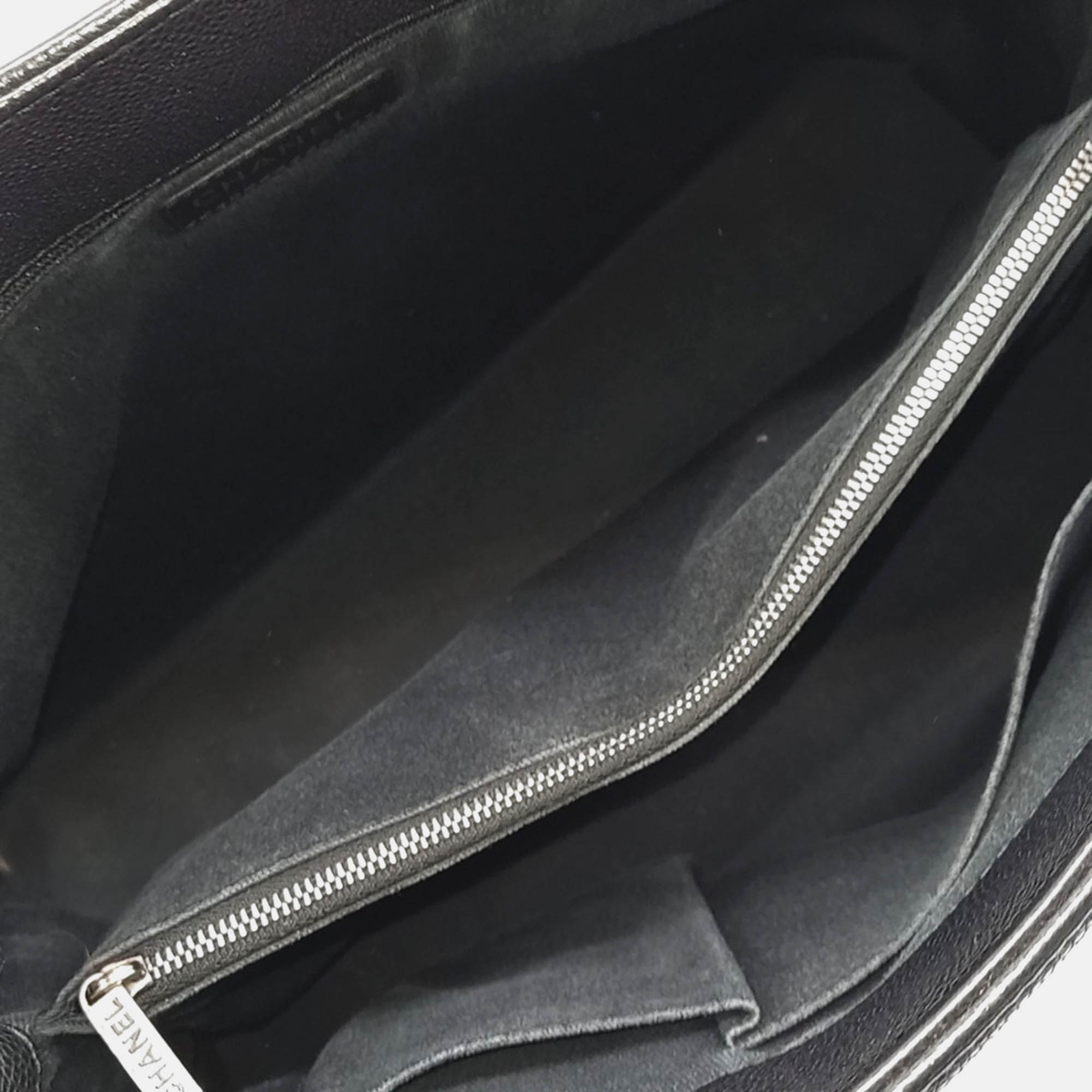 Chanel Black Leather Chain Shoulder Bag 
