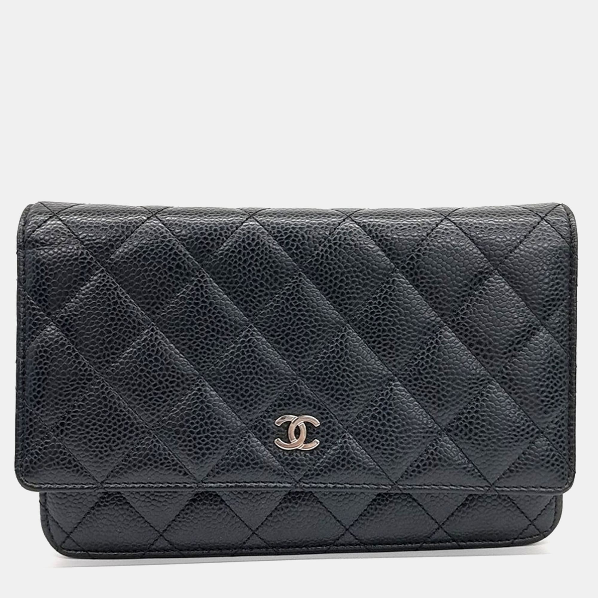 

Chanel Black Leather Woc Mini Crossbody Bag