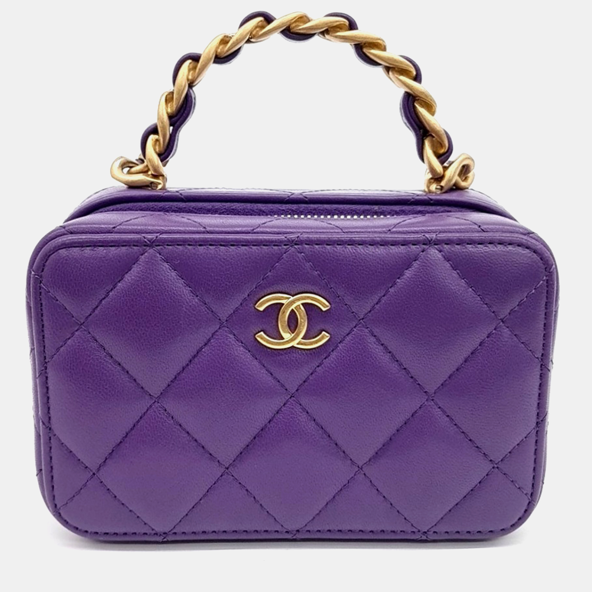 

Chanel top handle mini Crossbody bag, Purple