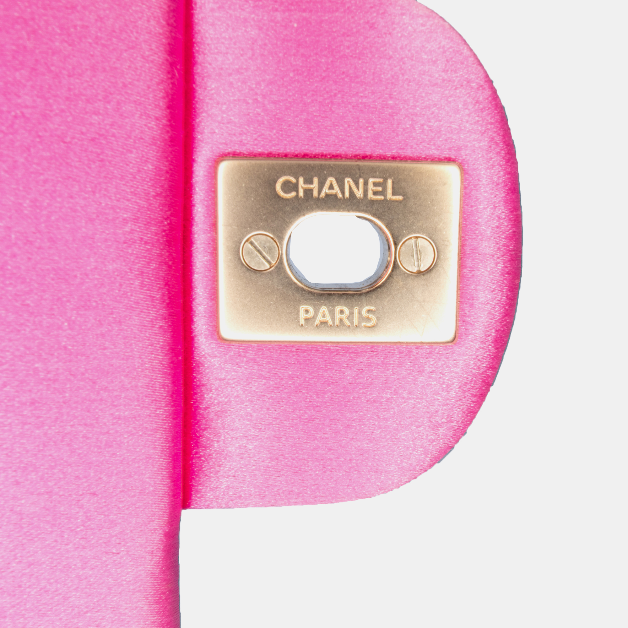 Chanel Pink Mini Rectangular Classic Satin Single Flap Bag 