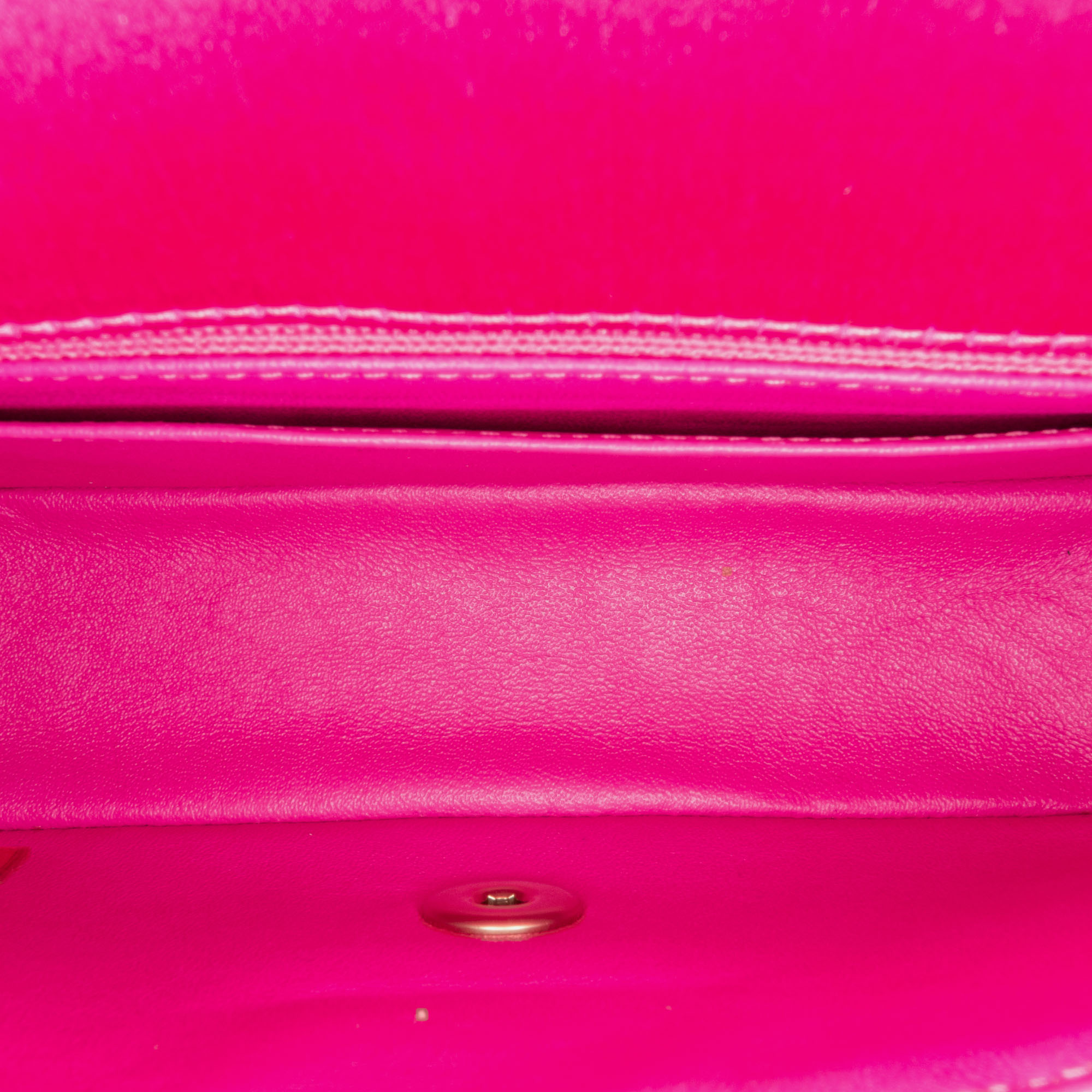 Chanel Pink Mini Rectangular Classic Satin Single Flap Bag 